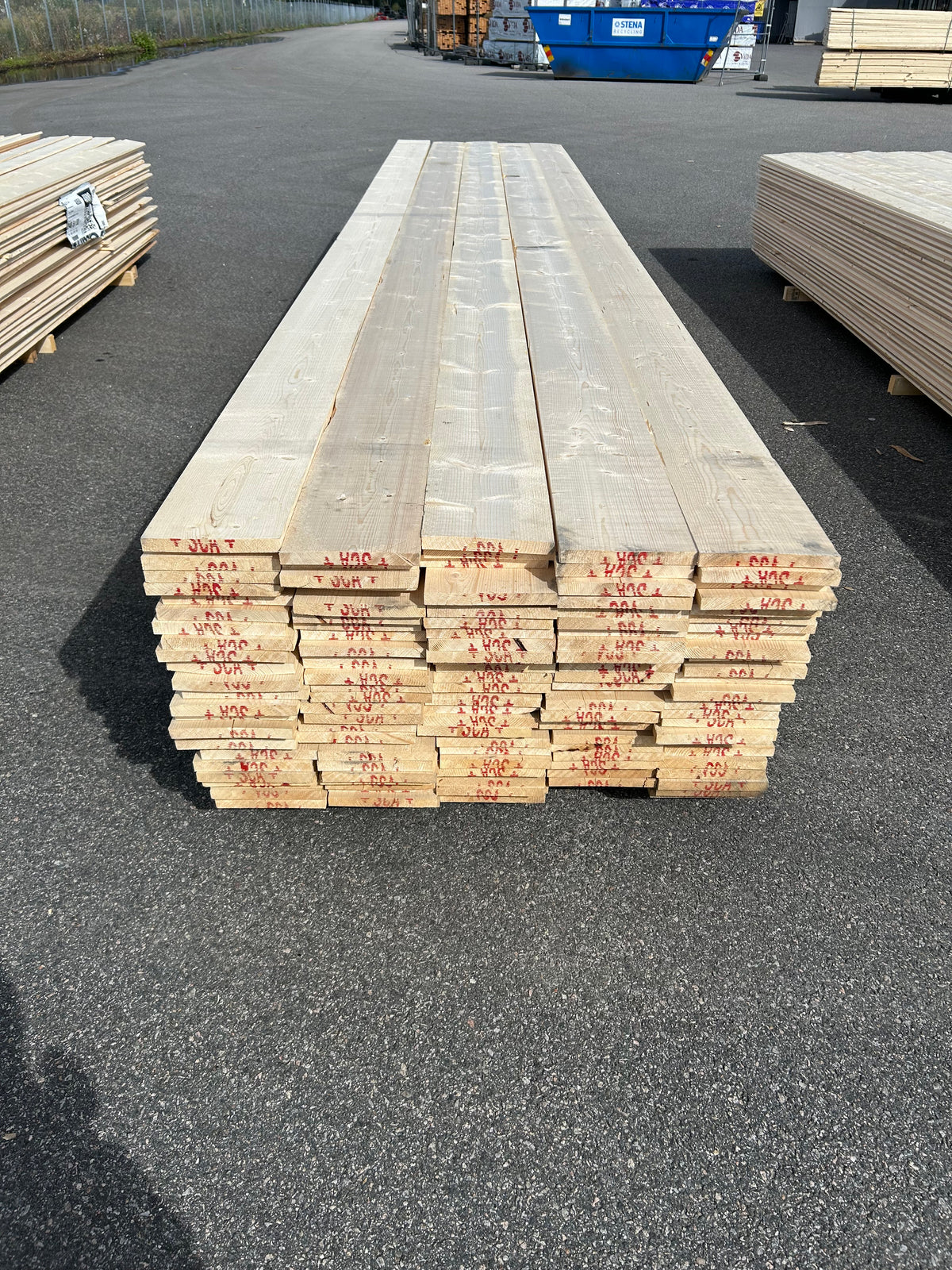 Paket Finsågade Brädor 22x195 mm – 5,40 m 125st Obehandlad