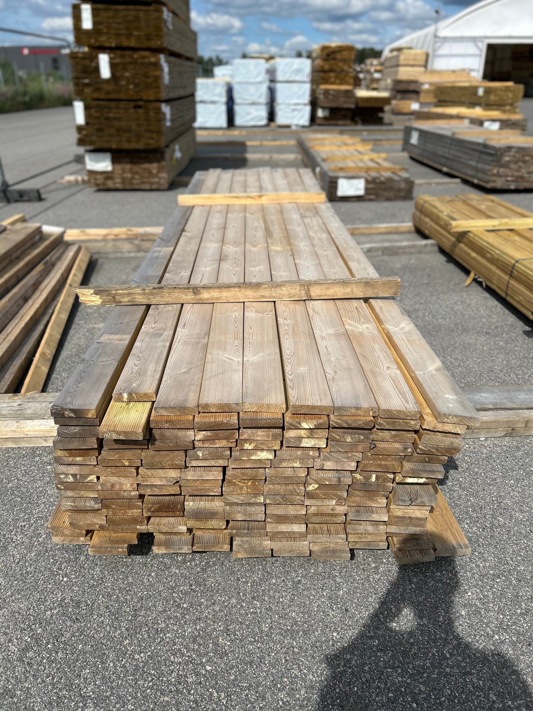 Paket Tryckimpregnerad Rillad Trall 28x120mm, 144st 4.20m