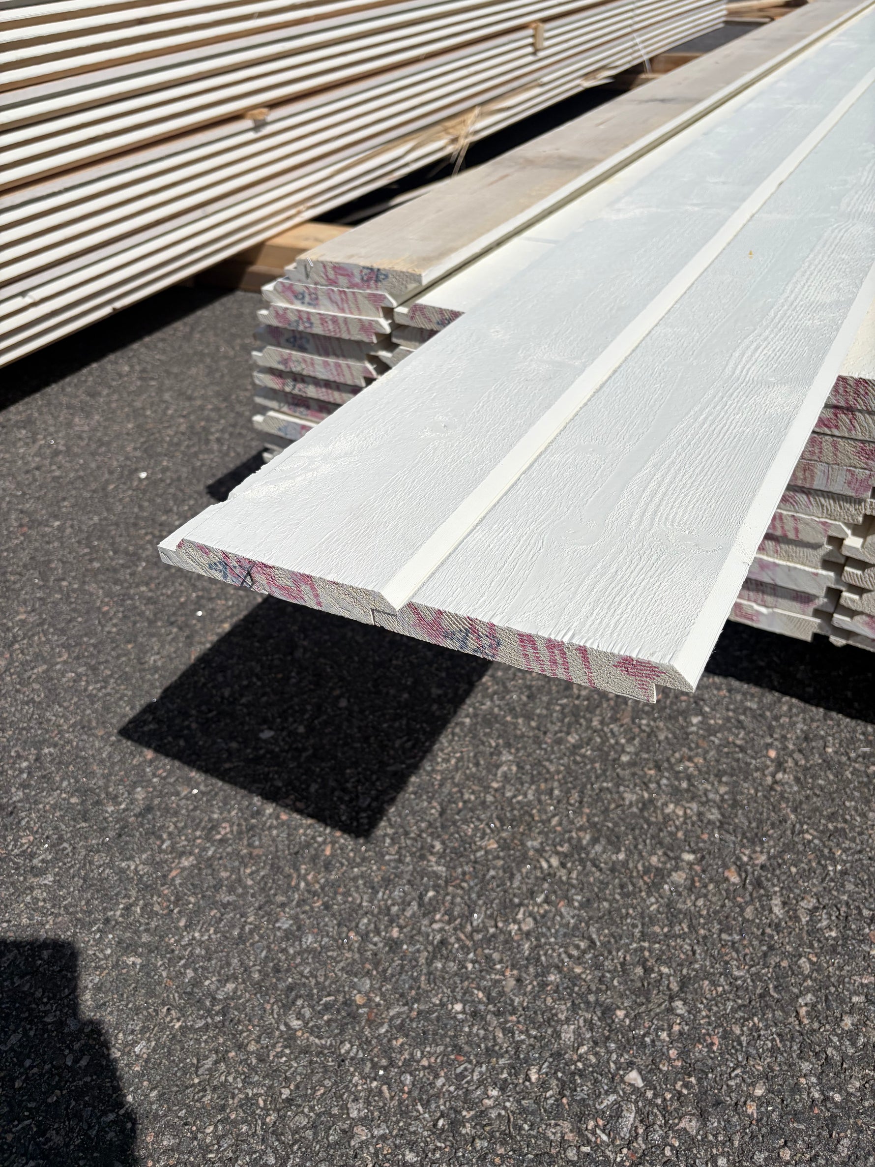 Paket Ytterpanel Dubbelfas Halvspont 22x145mm, 75st 4.20m Mellanstruken