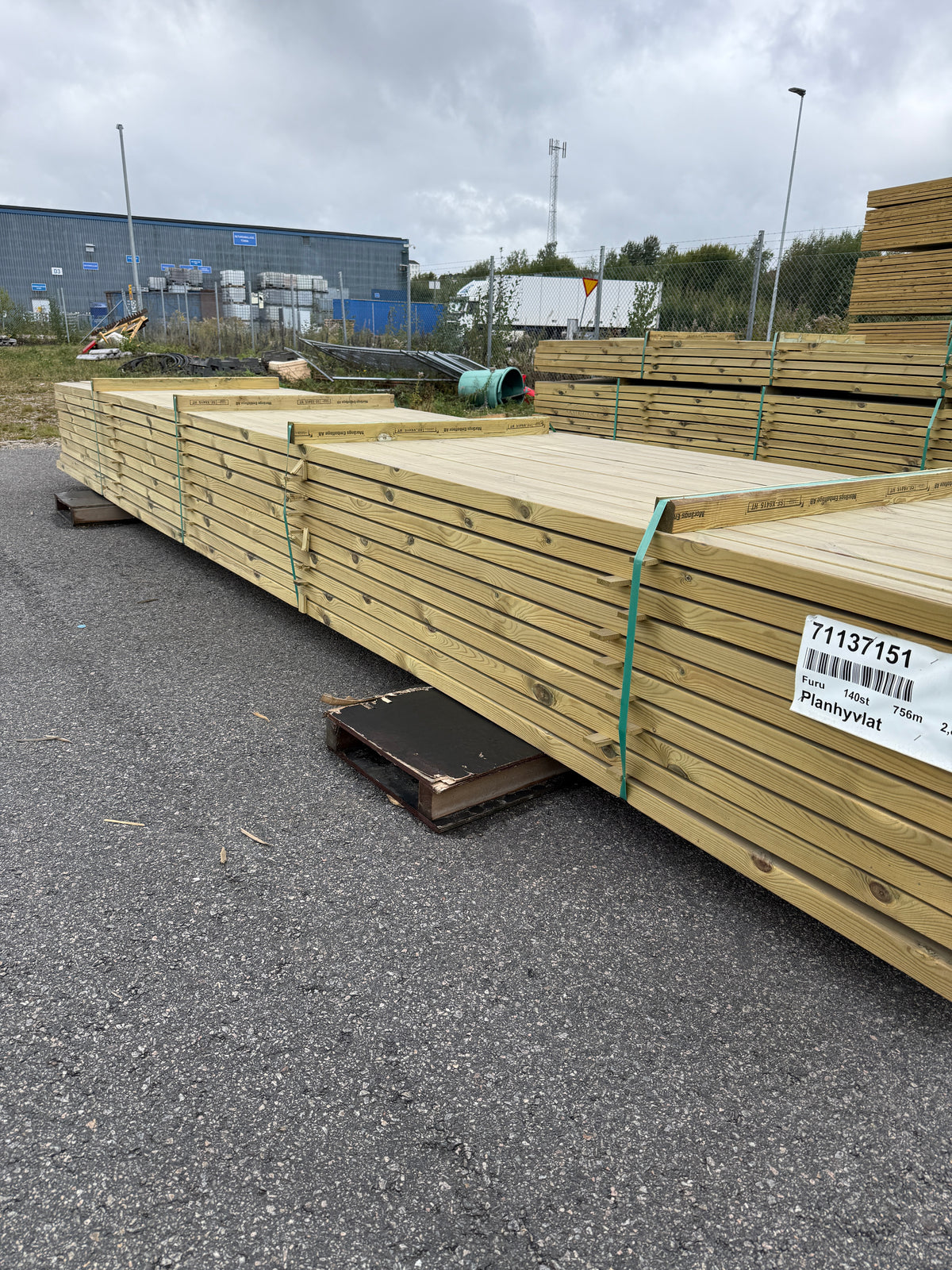 Paket Tryckimpregnerade Reglar 45x70mm, 140st 5,40m