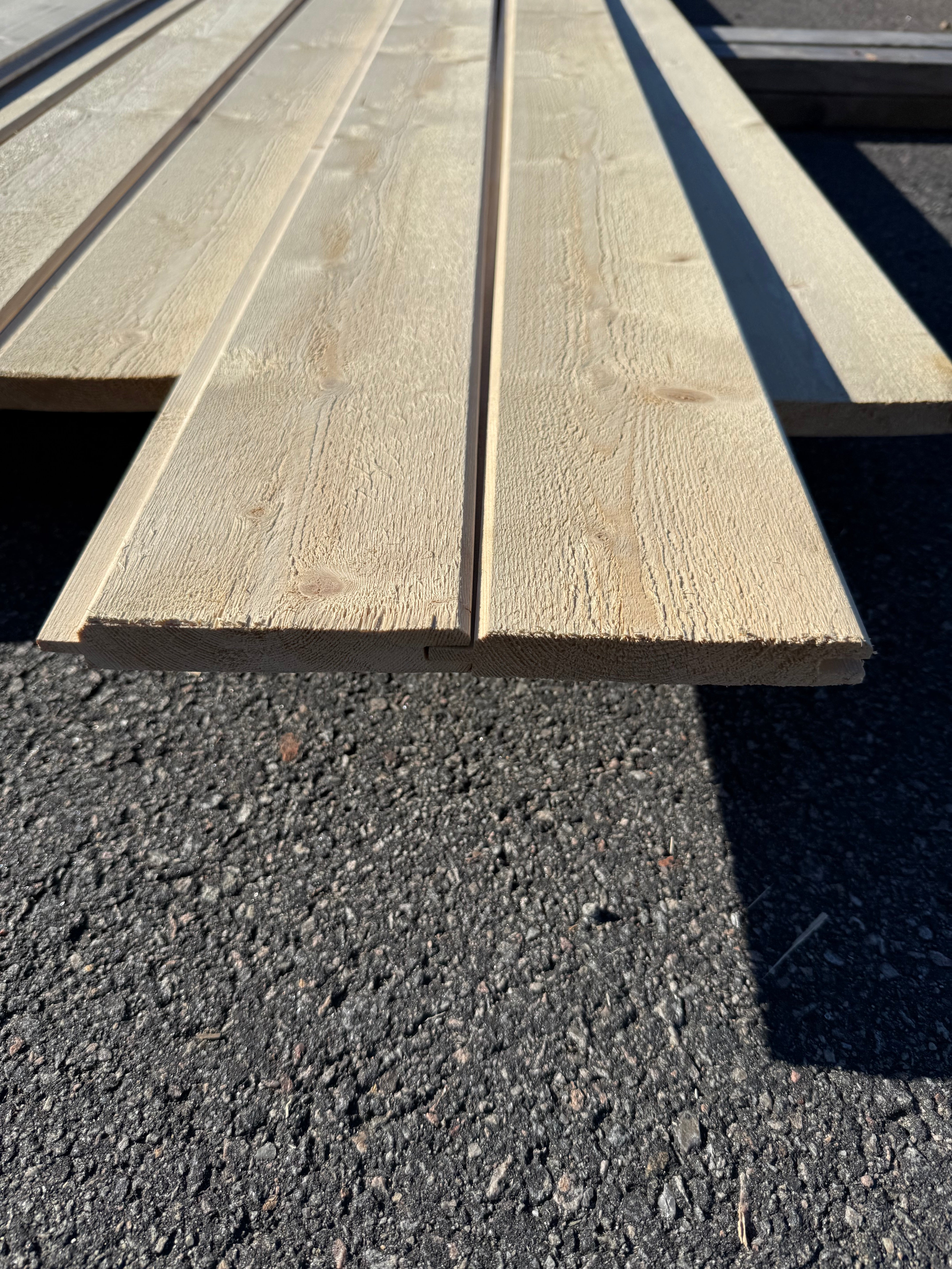 Paket Ytterpanel 22x145mm – 17 st (5,10 m, gran, obehandlad)
