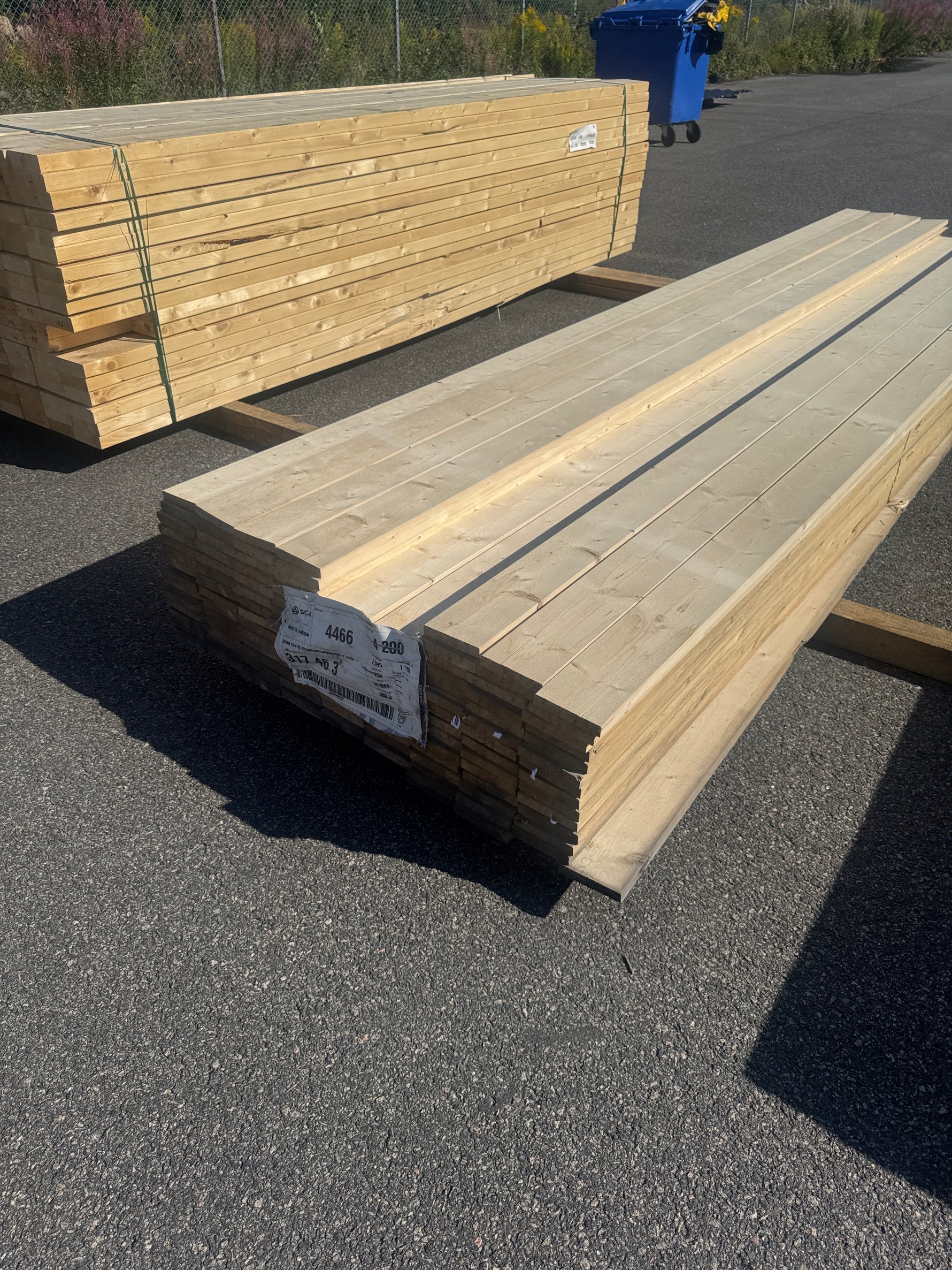 Paket Finsågade Brädor 22x120mm 4,20m 114st B-sortering