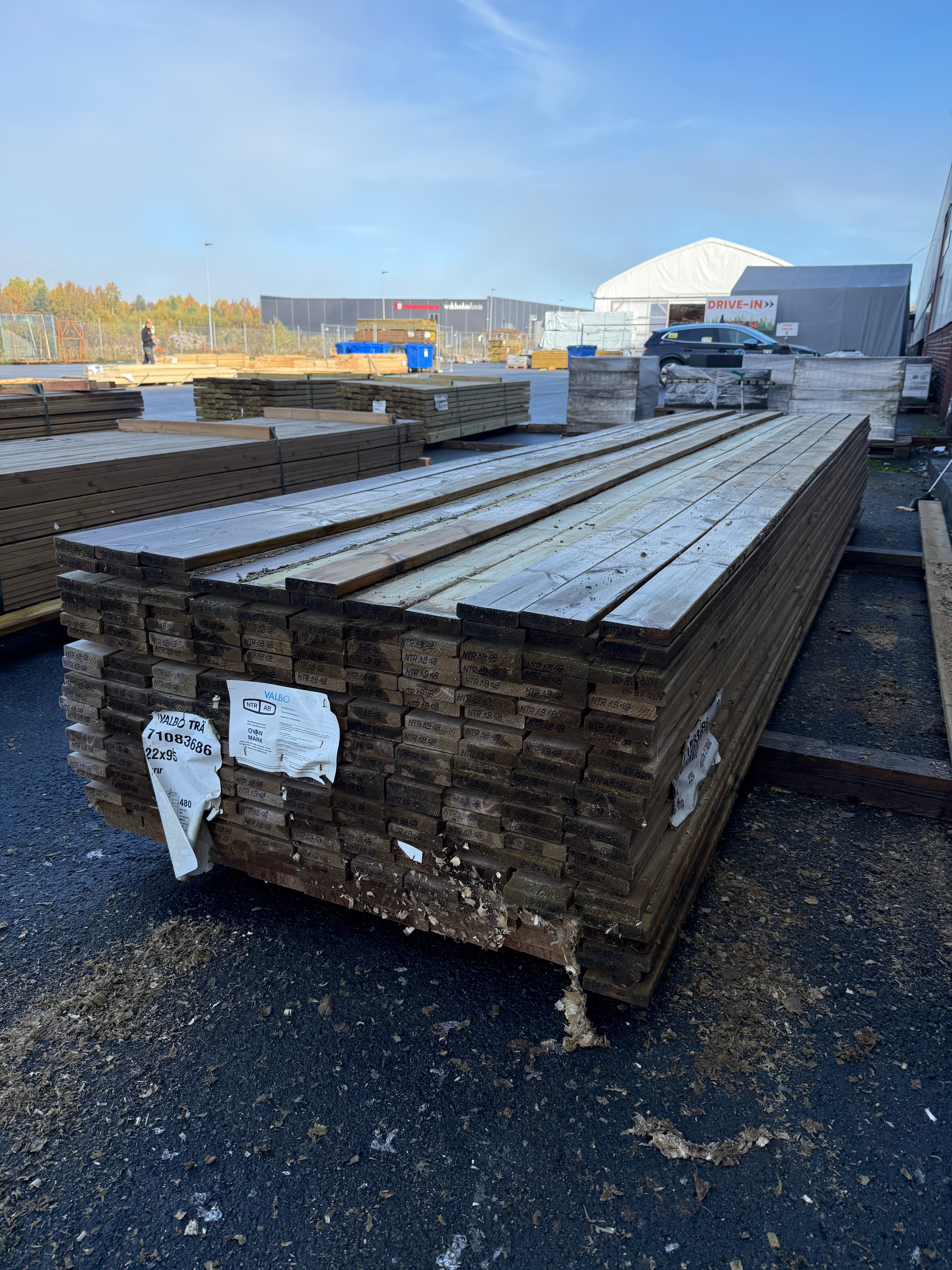 Paket Trall 22x95mm, 227st 4,80m Tryckimpregnerad (NTR AB)