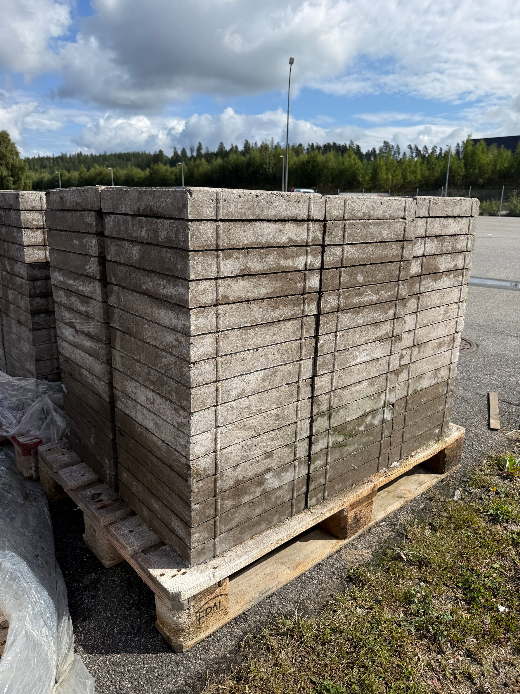 Marksten S:t Eriks 50x350x350 mm – Slät Grå