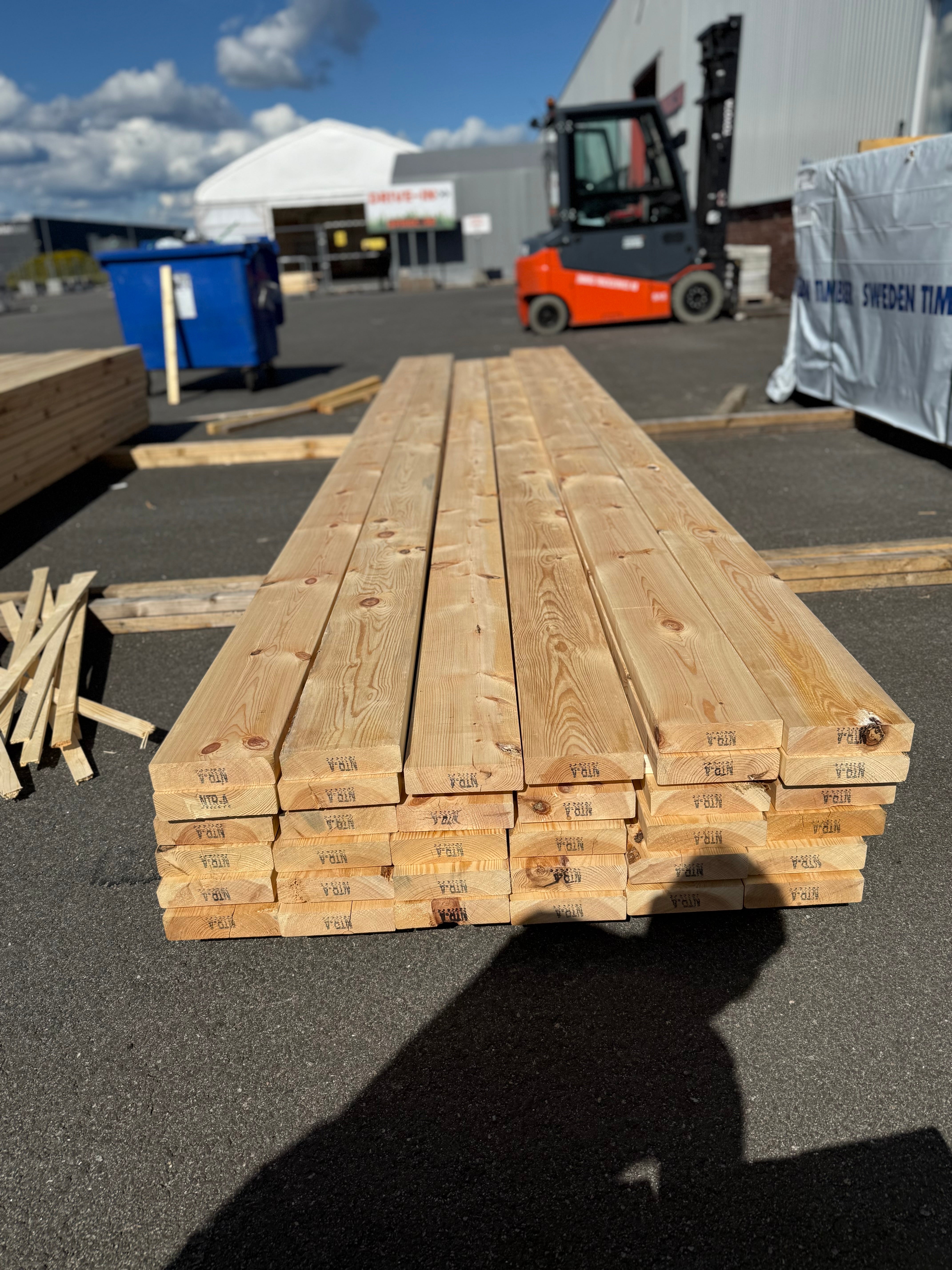 Paket Reglar 45x170mm 34st 5.10m Furu