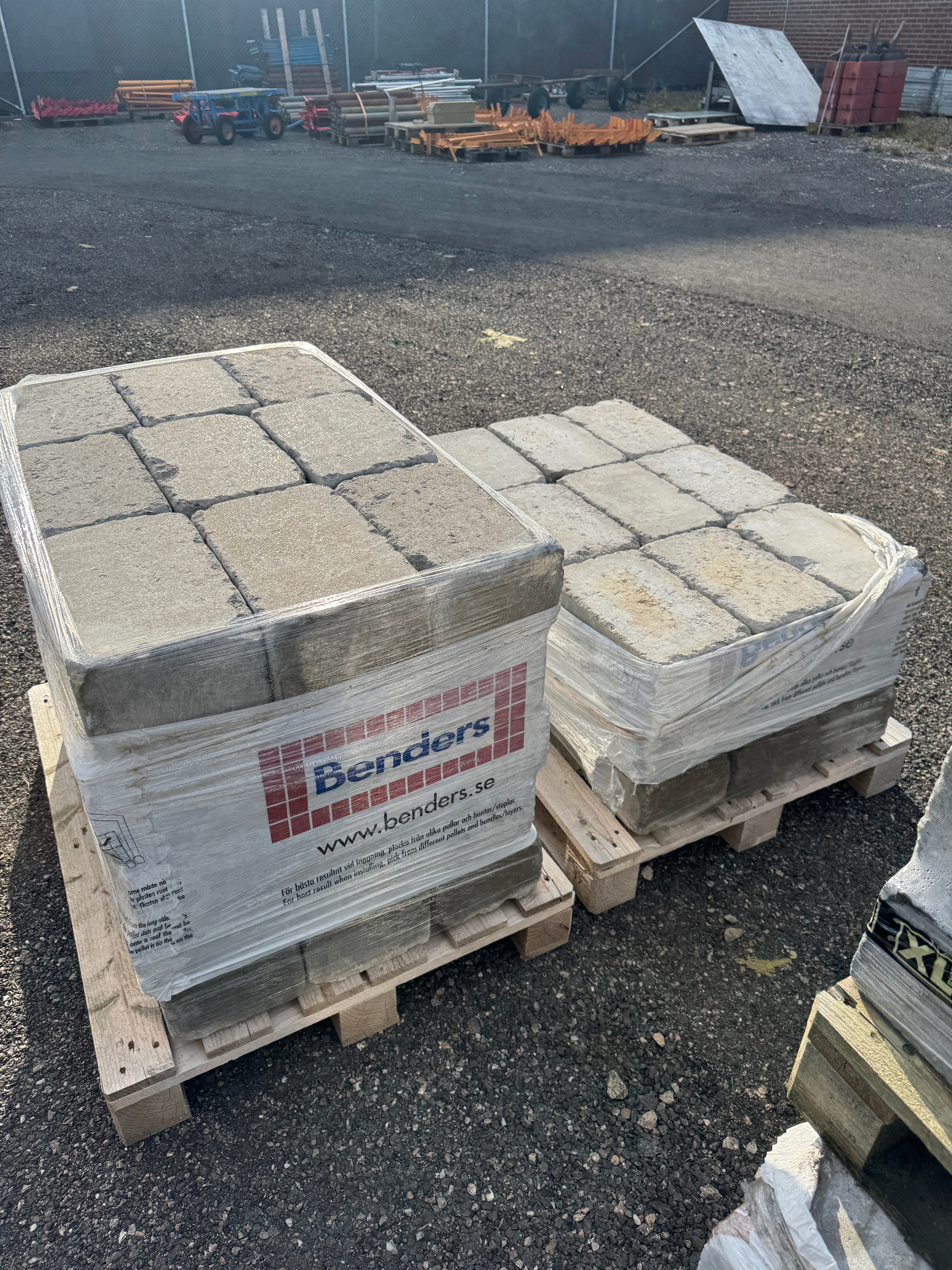 2 pall Marksten Labyrint Antik Maxi 350x210x140mm Grå