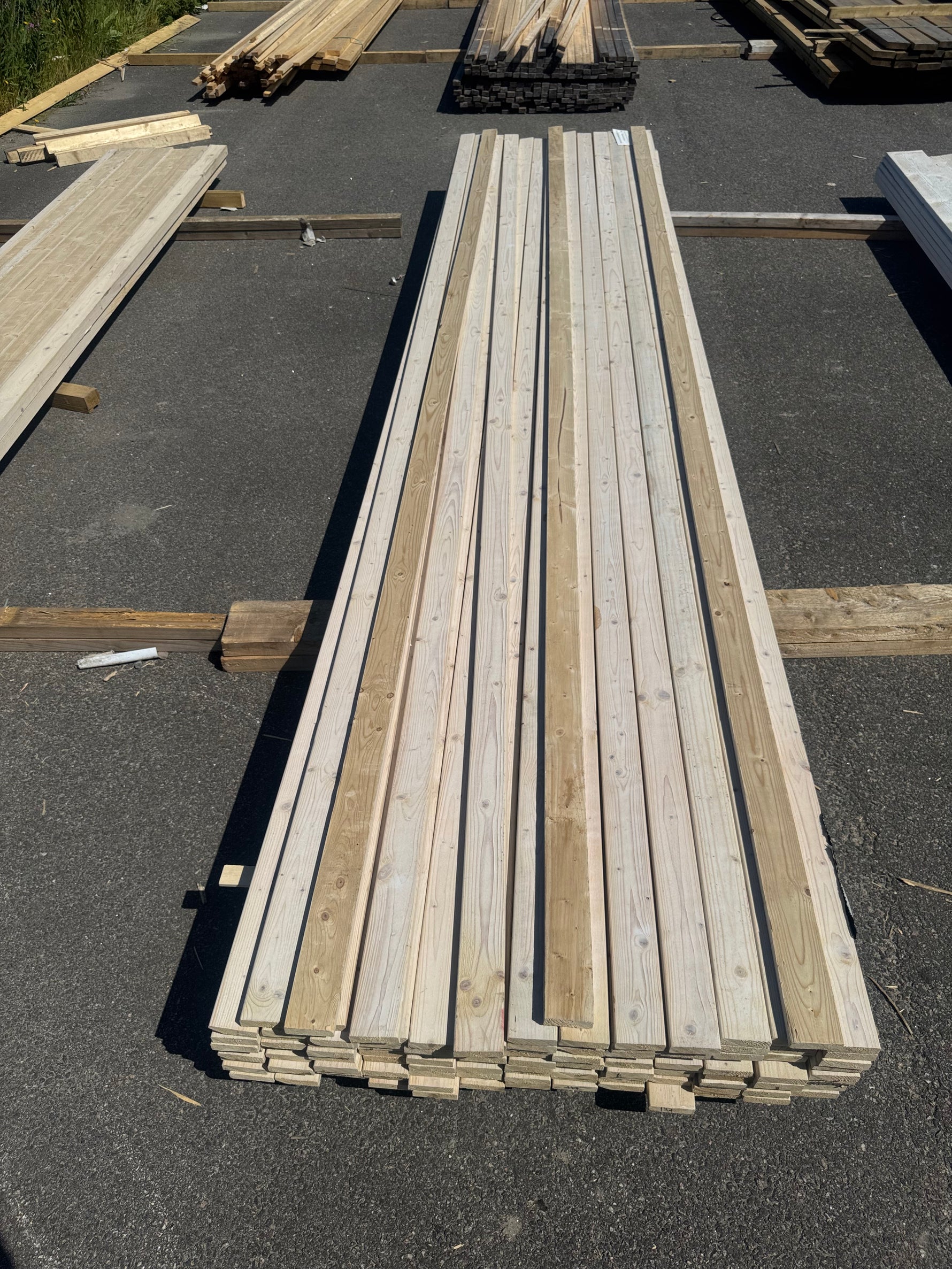 Paket Glespanel 20x70 mm, 110 st 4,50 m Vitlaserad