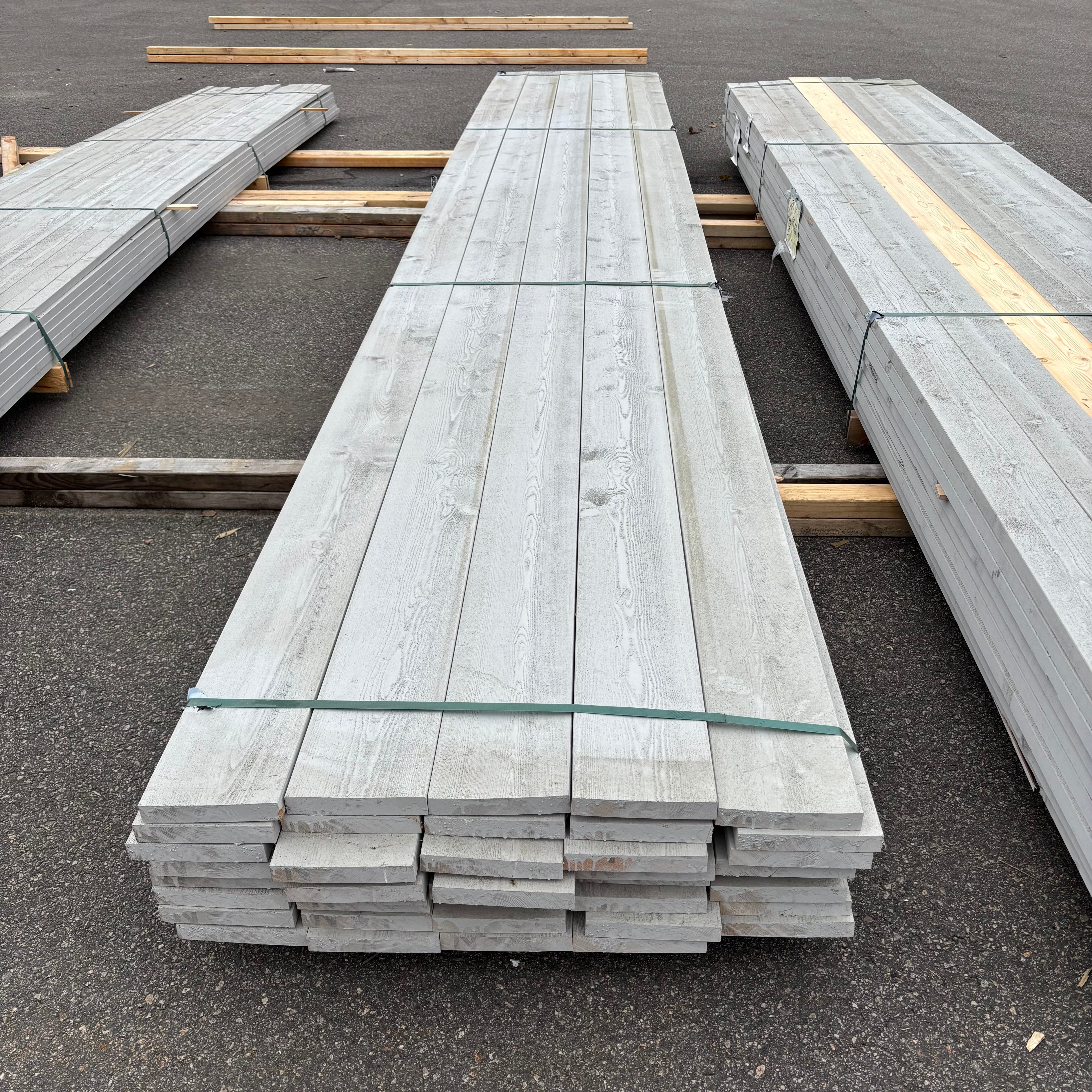 Paket Ytterpanel Finsågad 28x170mm – 40 st (5,40 m, Grå NCS S3000-N)