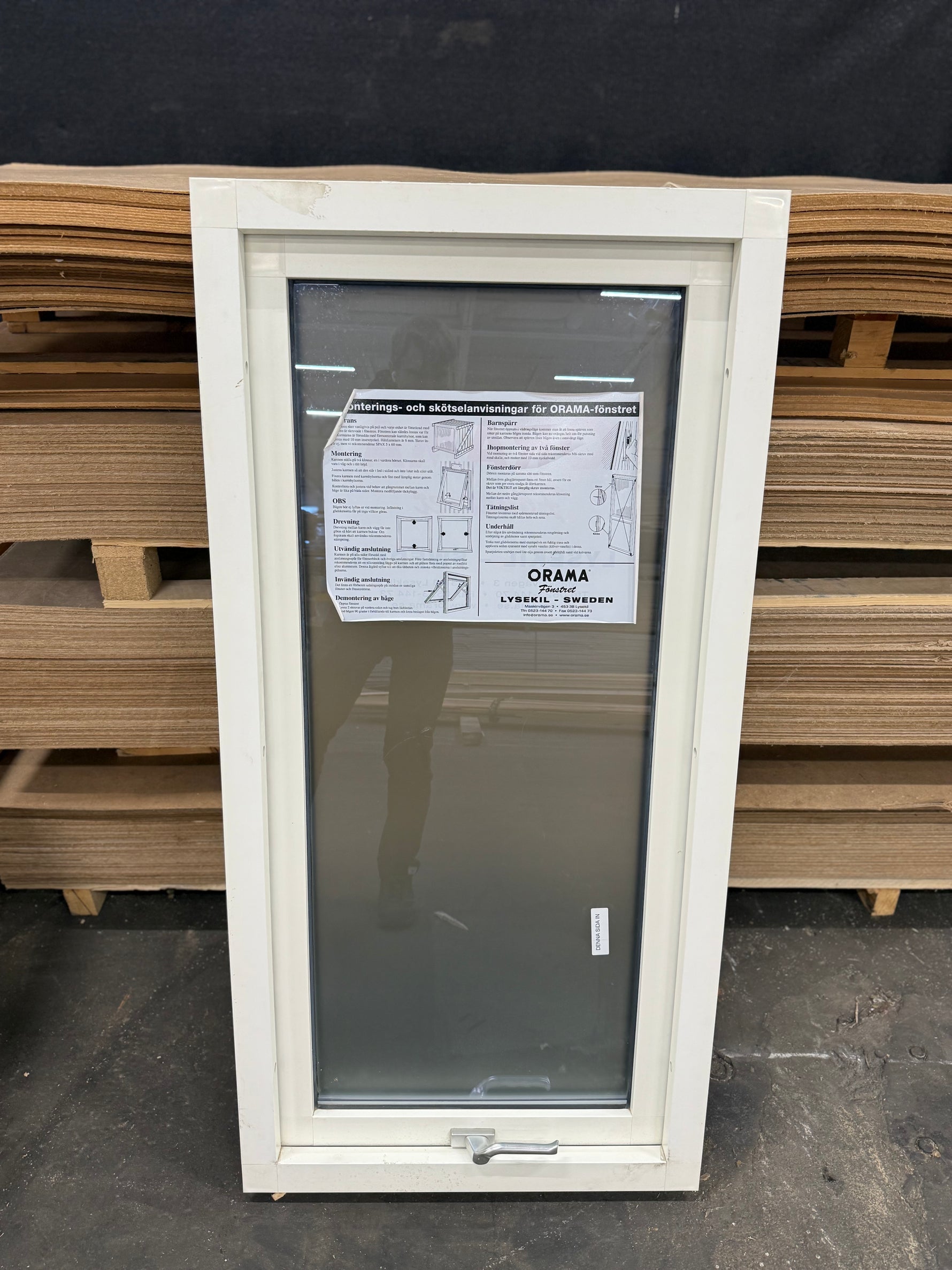 Fönster 68x138 cm Alu/Komposit Frostad Vit - Spirec