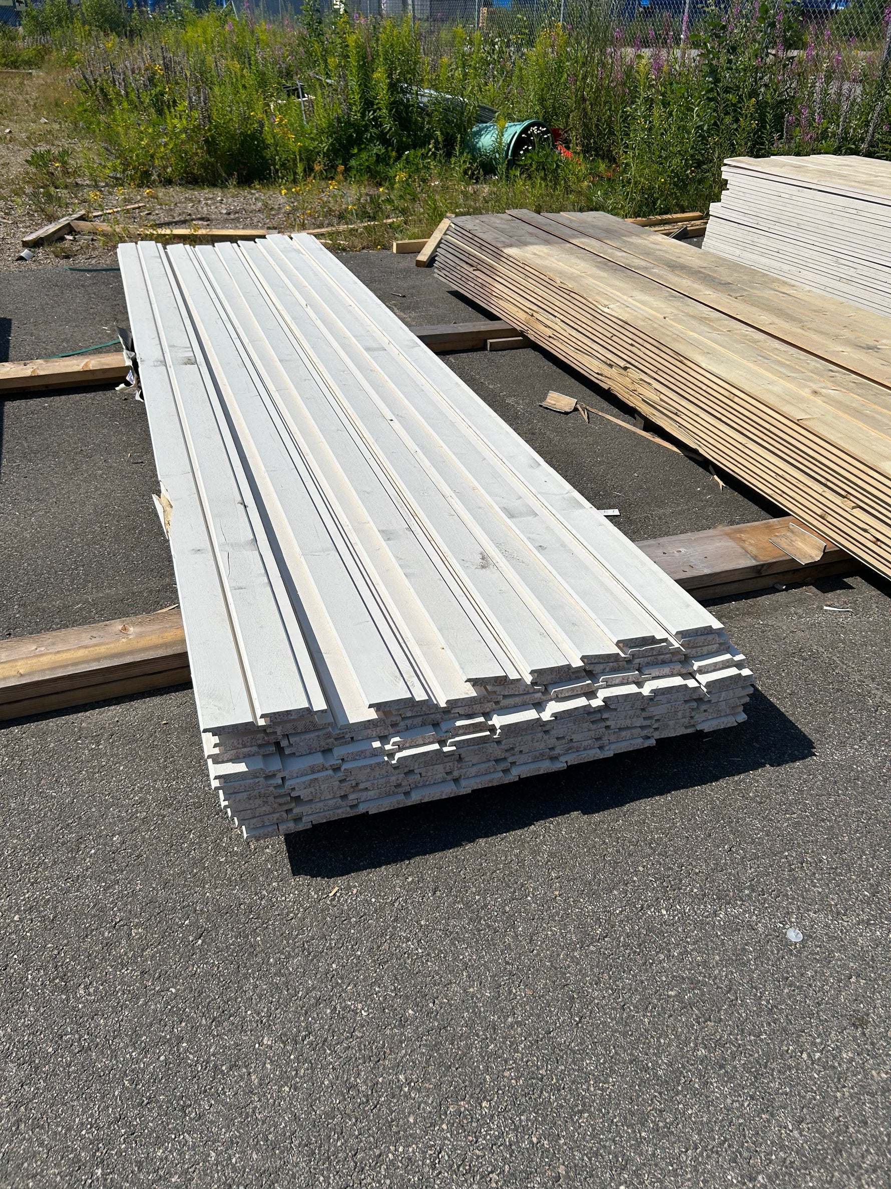 Paket Ytterpanel Dubbelfasspont 22x120mm 4.20m 92st- Obehandlade