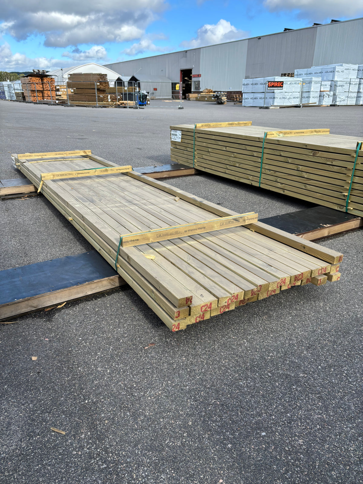 Paket Tryckimpregnerade Reglar 45x70mm, 30st 4,80m