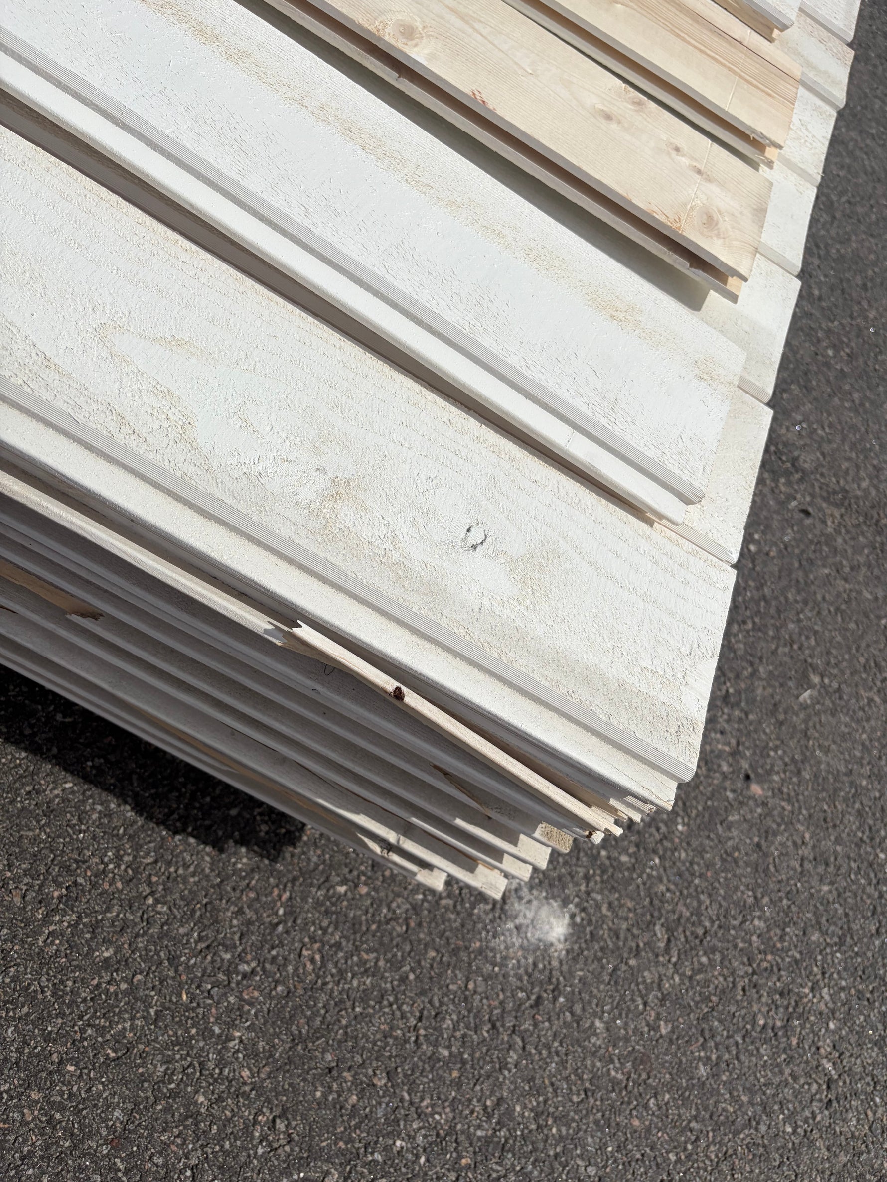 Paket Ytterpanel Dubbelfas Ändspont 22x145mm, 81st 3.60m Grundmålad