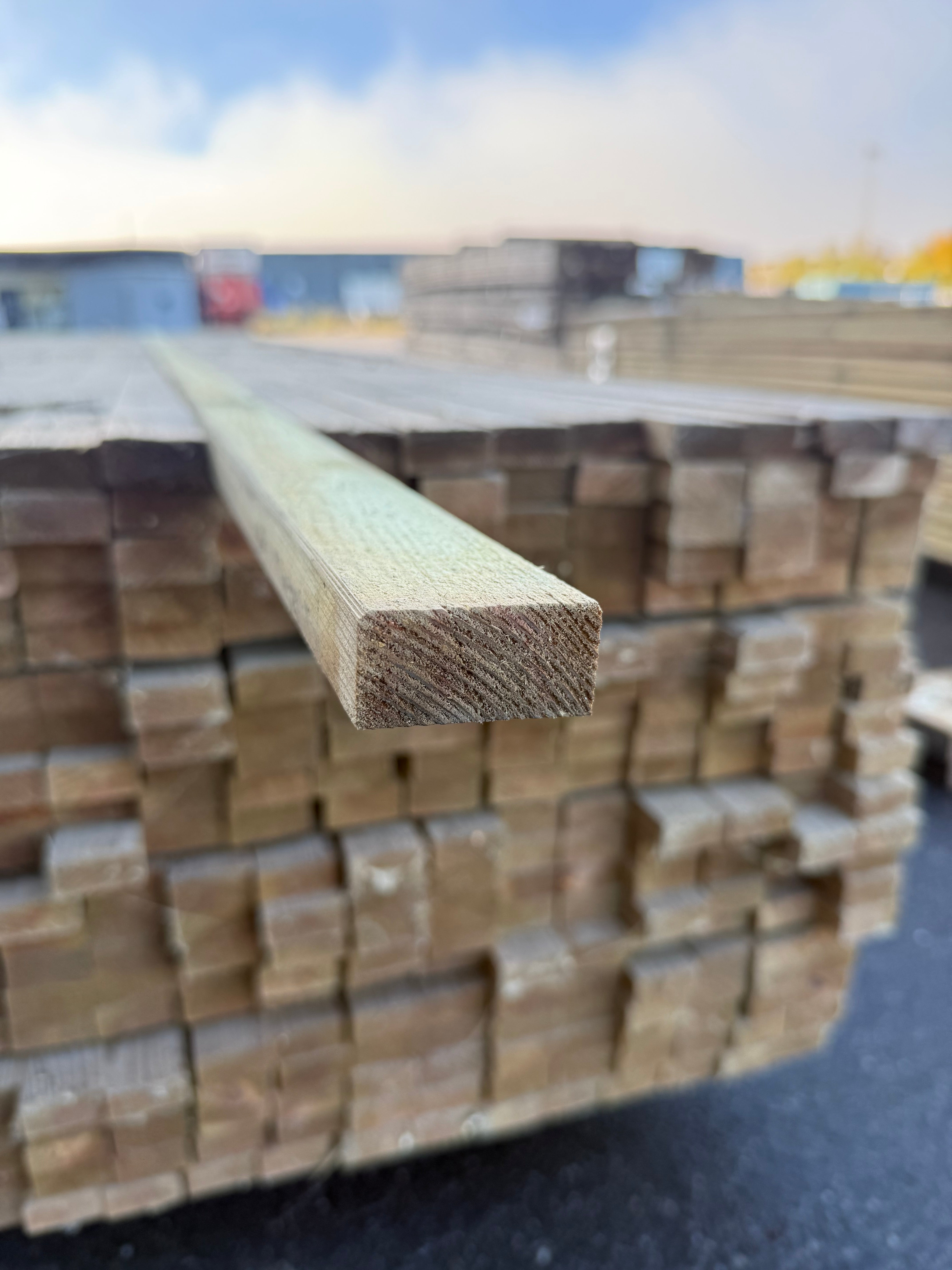 Finsågad Läkt 22x45mm, NTR AB 3.60m (Tryckimpregnerad)