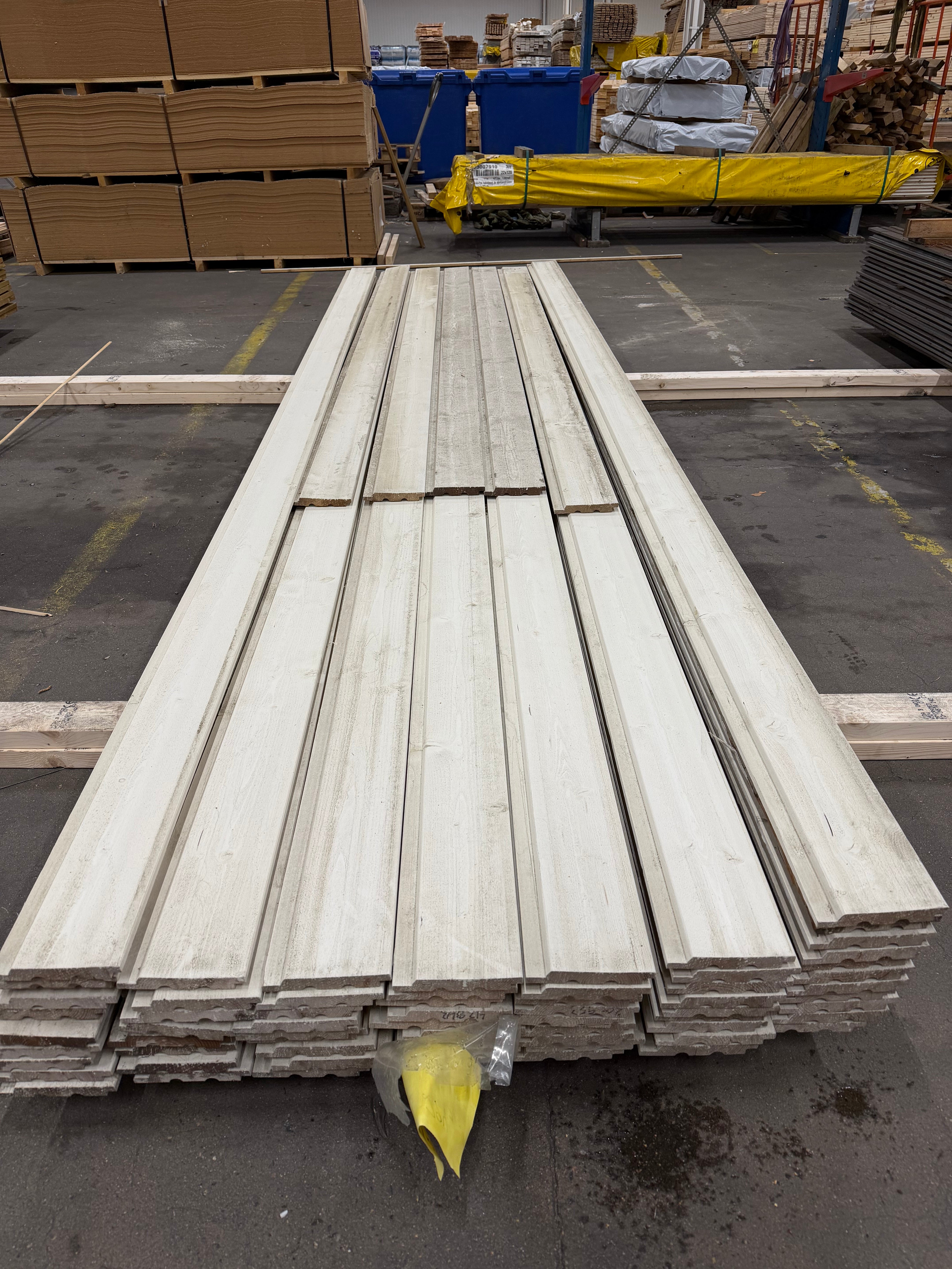 Paket Ytterpanel Falsad Enkelfas 21x147 mm – 70 st Vit