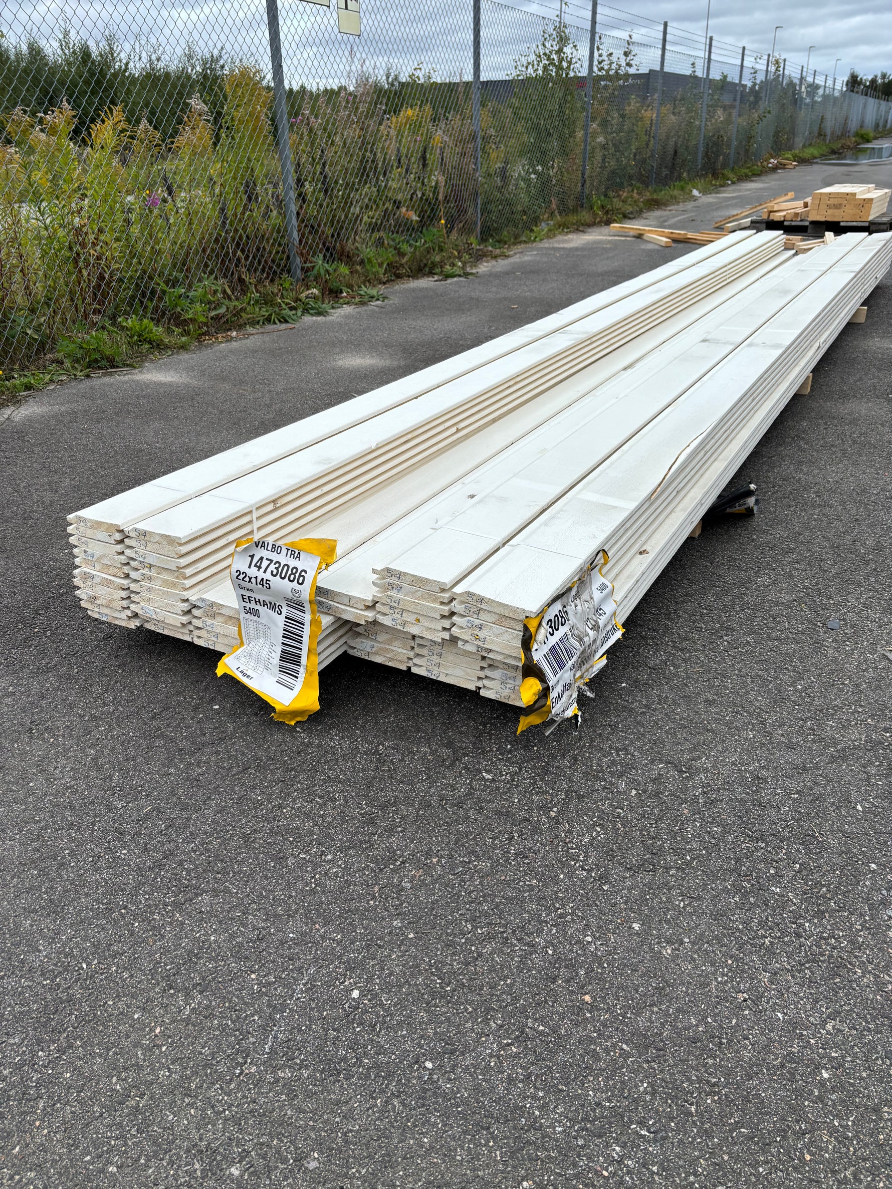 Paket Enkelfasspont Halvspont 22x145mm 5,40m – 57st Mellanstruken