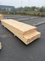 Paket Obehandlad Trall 36x148mm Furu 3,30–3,60m – 84st (Andra sortering)