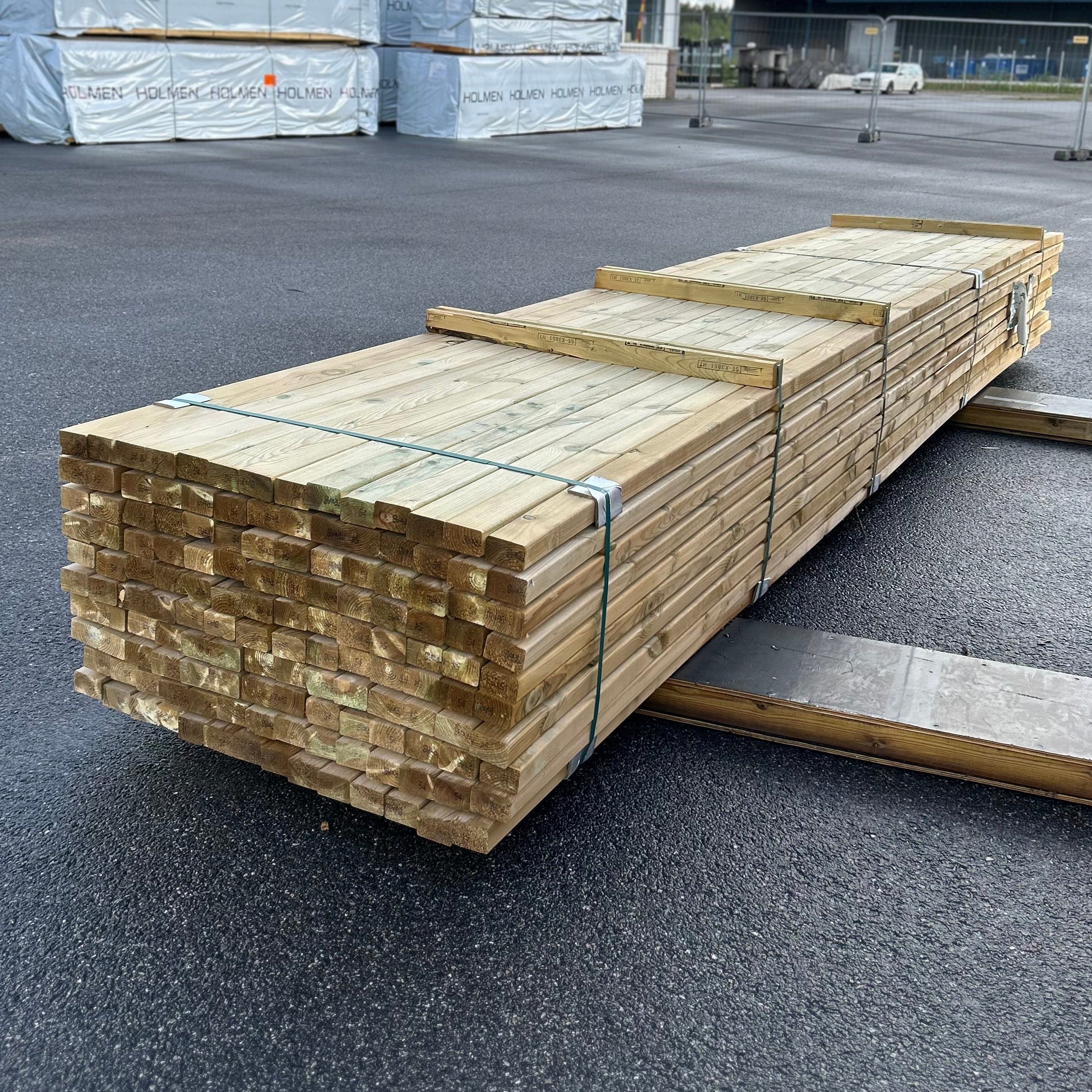 Paket Tryckimpregnerade Reglar 45x70mm, 140st 5.40m