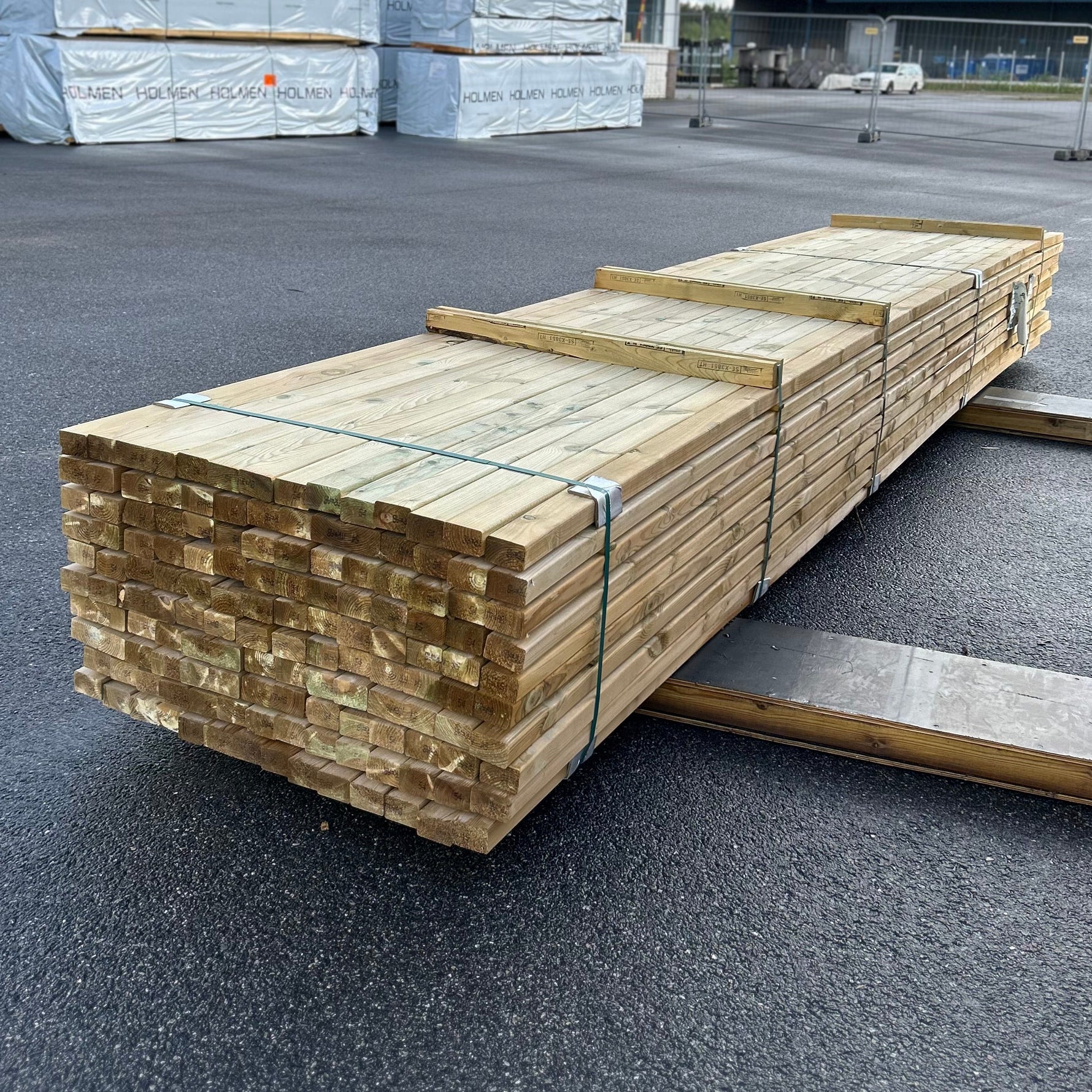 Paket Tryckimpregnerade Reglar 45x70mm, 140st 5.40m