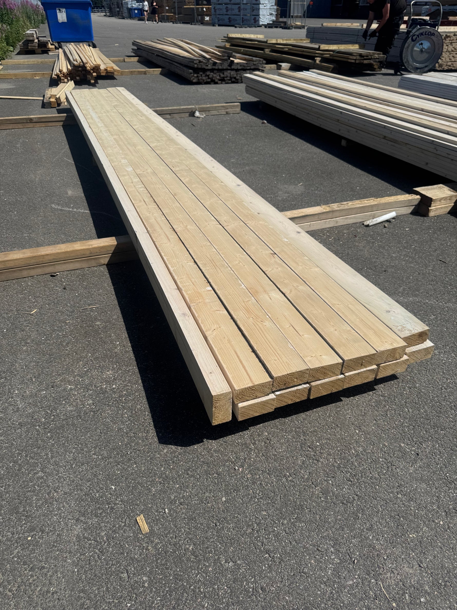 Paket Hyvlat Virke 45x95 mm, 13 st 4,80 m Vitlaserat