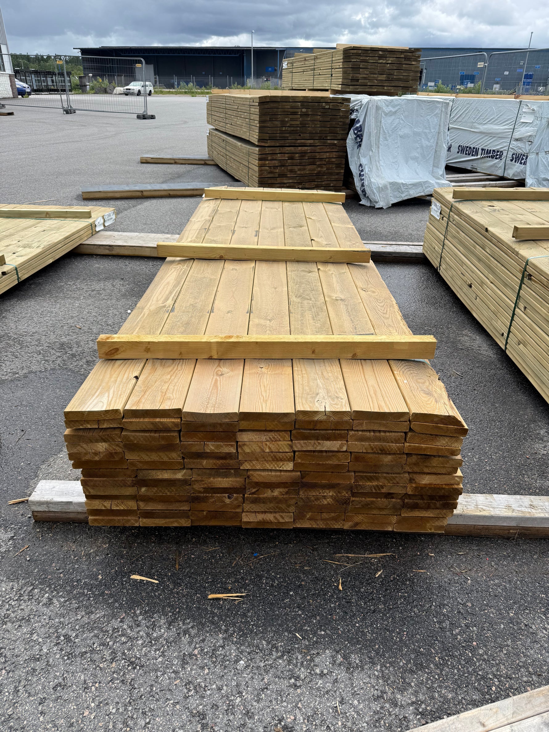 Paket Tryckimpregnerad Trall 28x145mm 3.30m 91st B-Sortering