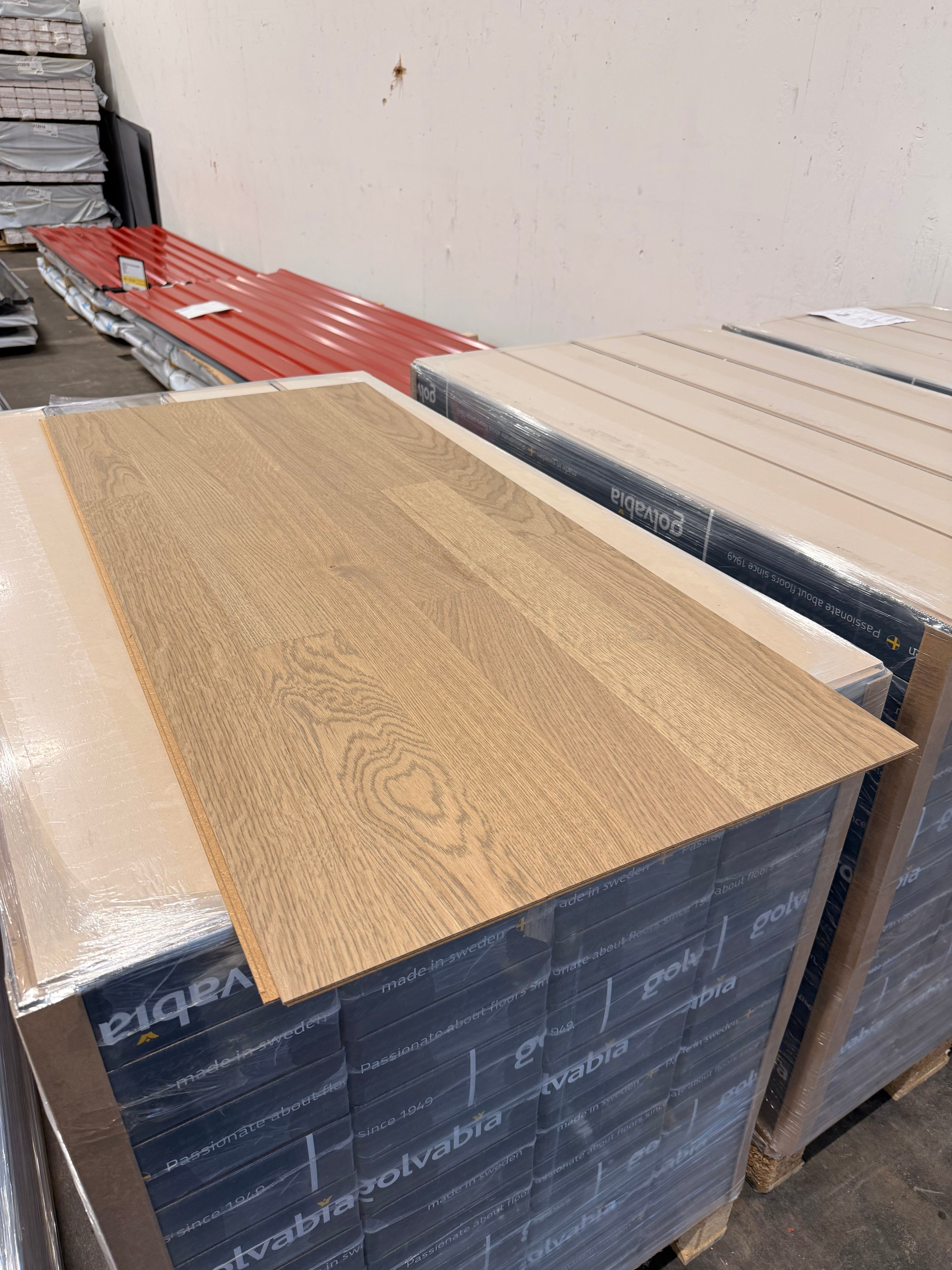 Parkettgolv Ek Elegant Grå – 2-stav