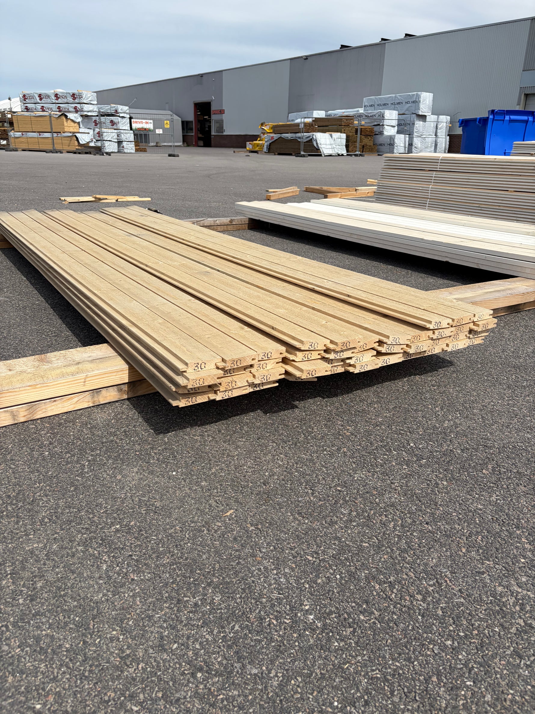 Paket Ytterpanel Spårpanel 22x95mm, 41st 3.0m (Järnvitriol)