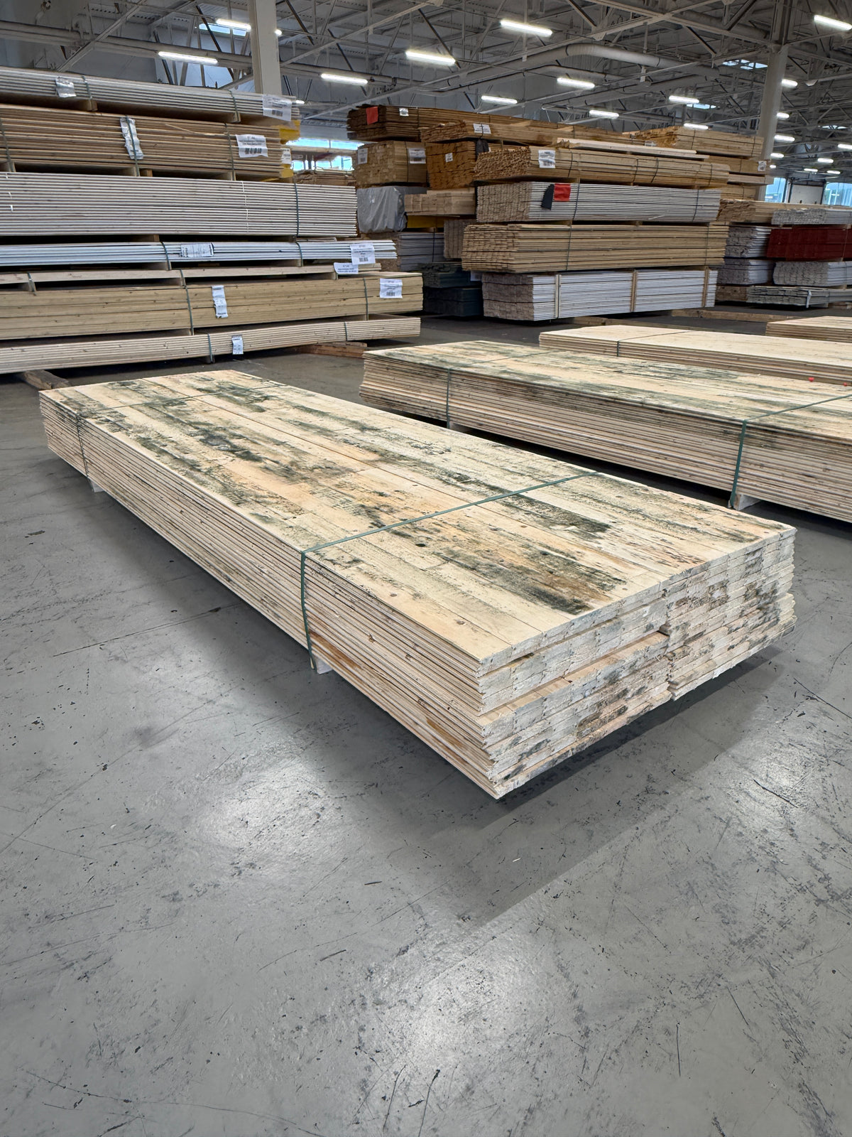 Parti Råspontluckor 20x540x3600mm 28st (Fuktskadat)