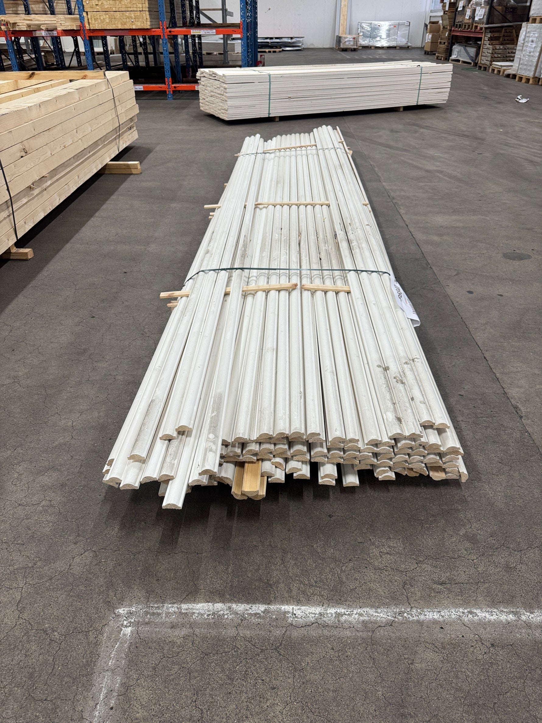 Paket Hattläkt Vitmålad 22x45mm 4,50m – 120 st
