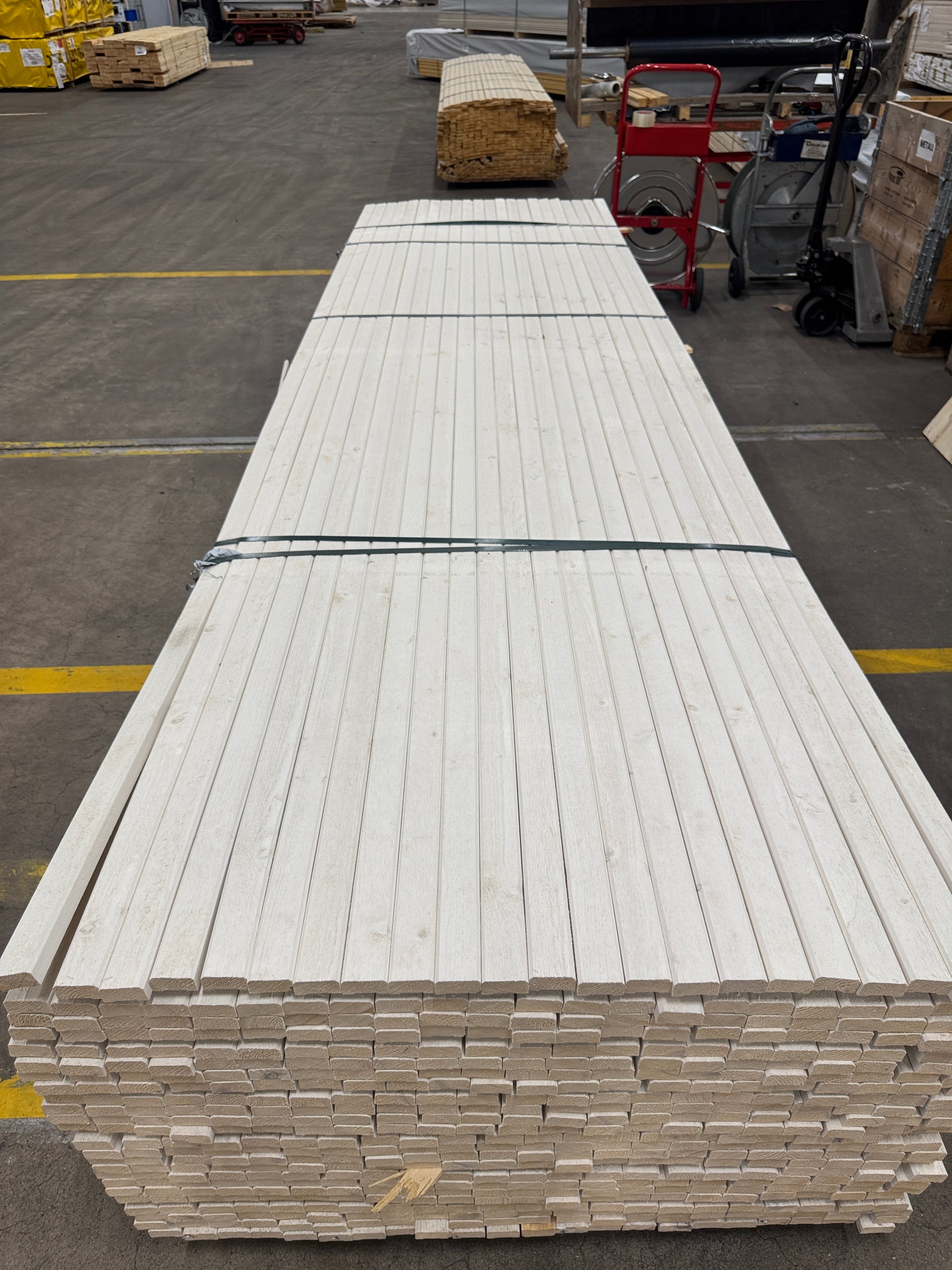 Parti Lockläkt 22x45mm, 528st 3.6m- Grundmålade