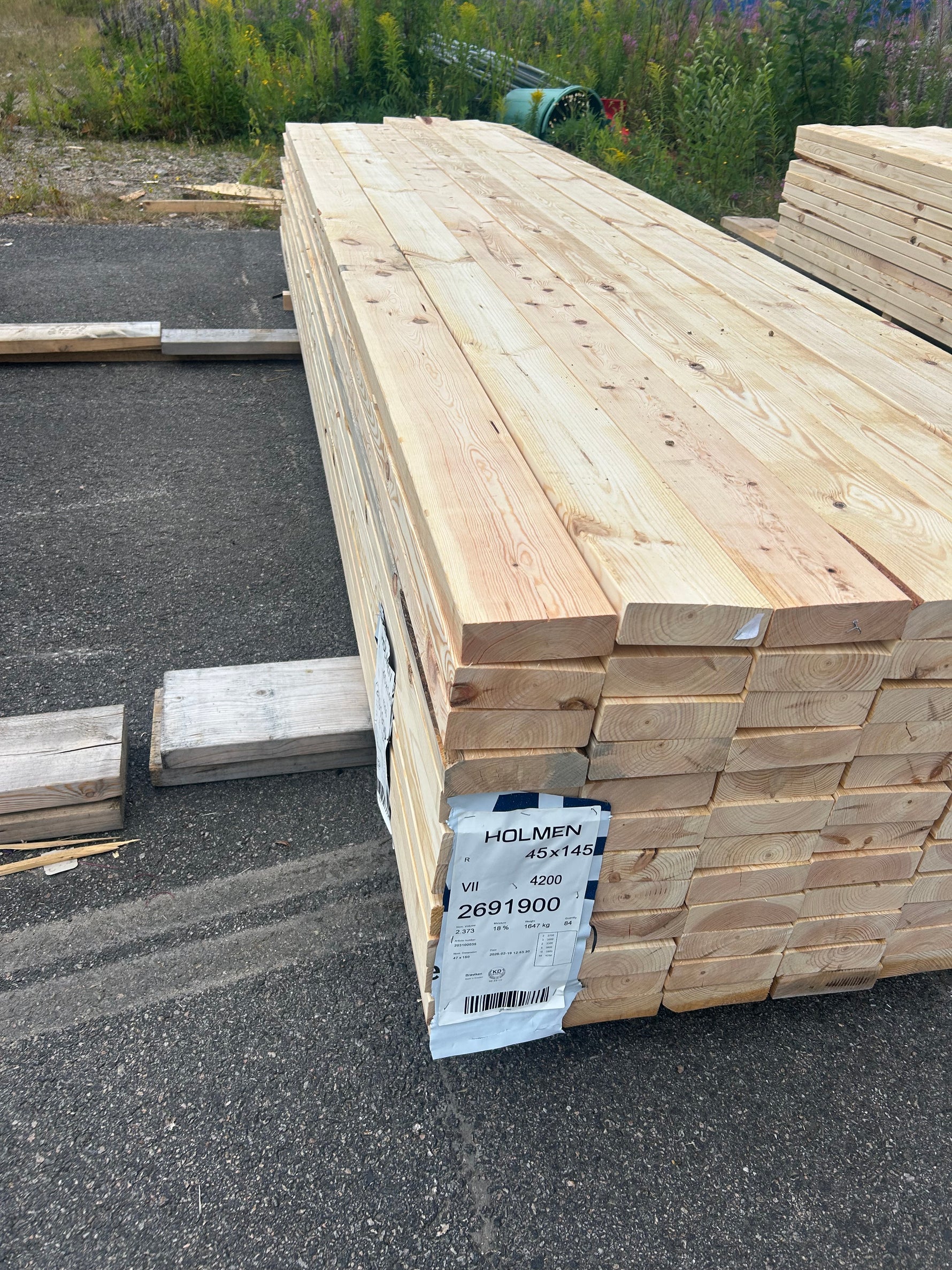 Paket Reglar 45x145mm 2,70-4,20m 84st