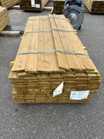 Paket Tryckimpregnerad Ytterpanel Enkelfas Halvspont 22x145mm – 118st