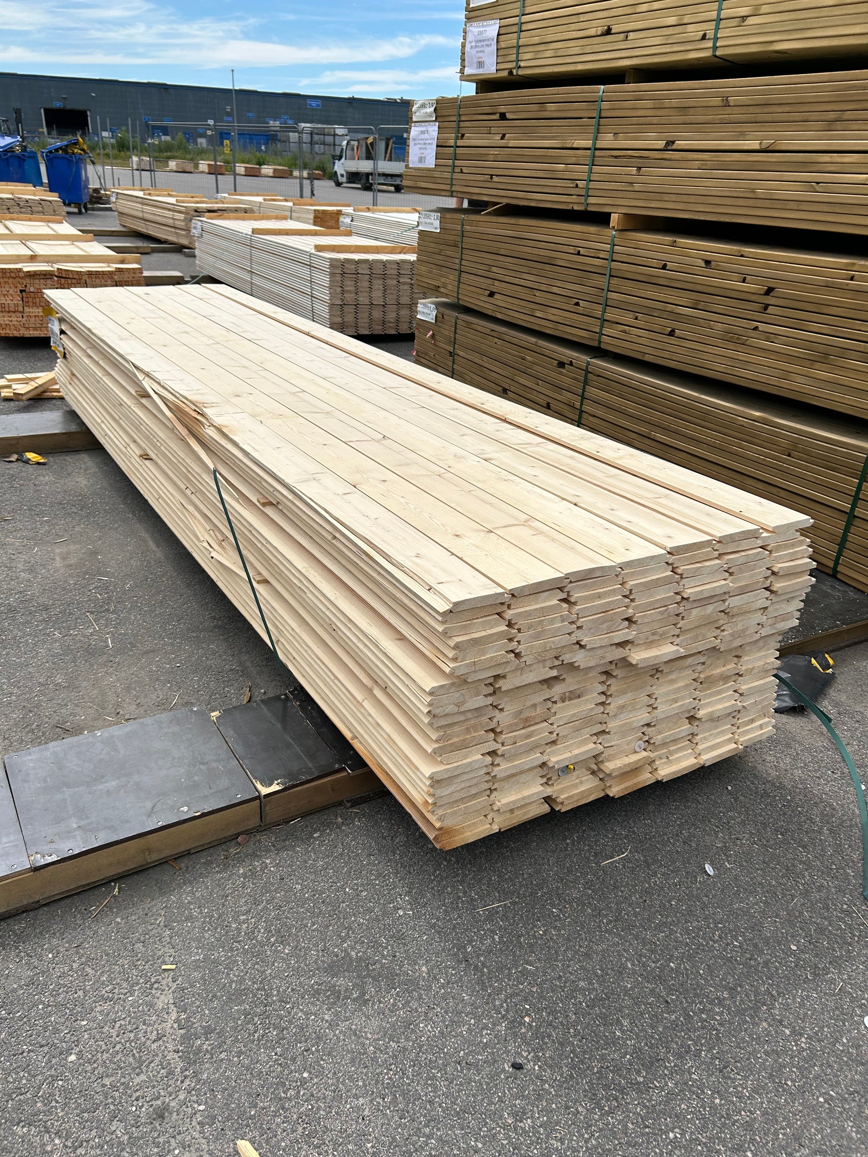 Paket Dubbelfas Halvspont 22x145mm 3,90m 175 st Obehandlade