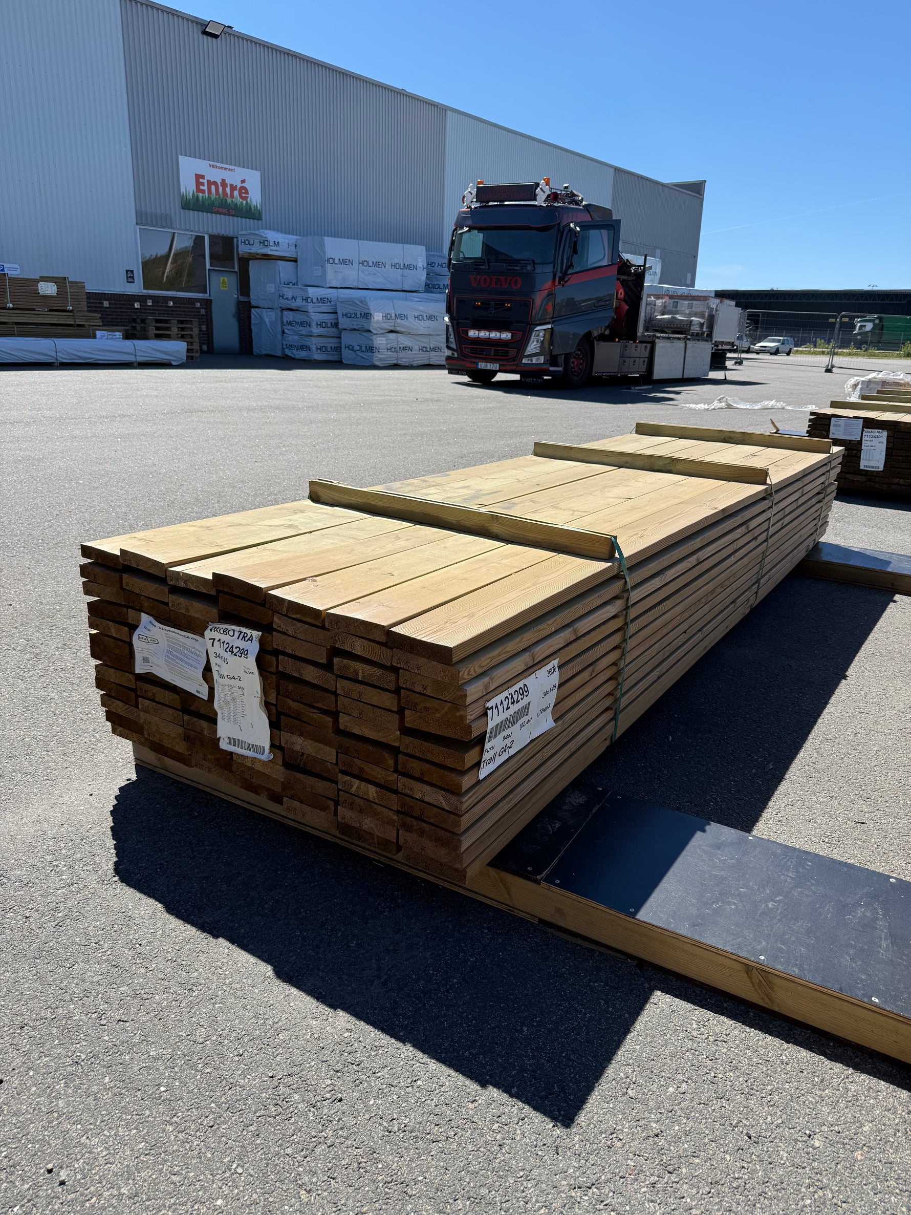 Paket Tryckimpregnerad Trall 34x145mm, 84st 3,60m (G4-2)