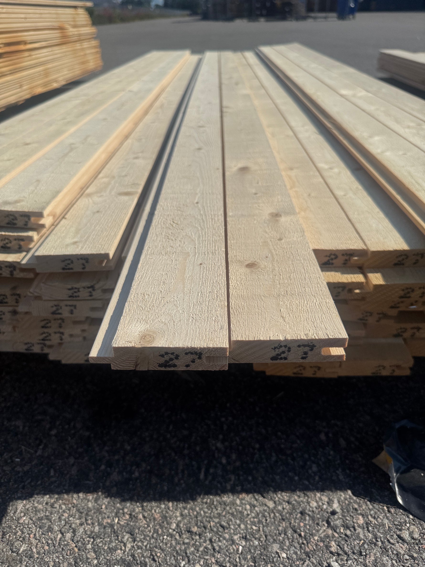 Paket Ytterpanel 22x95mm 2,70m 75st Obehandlad