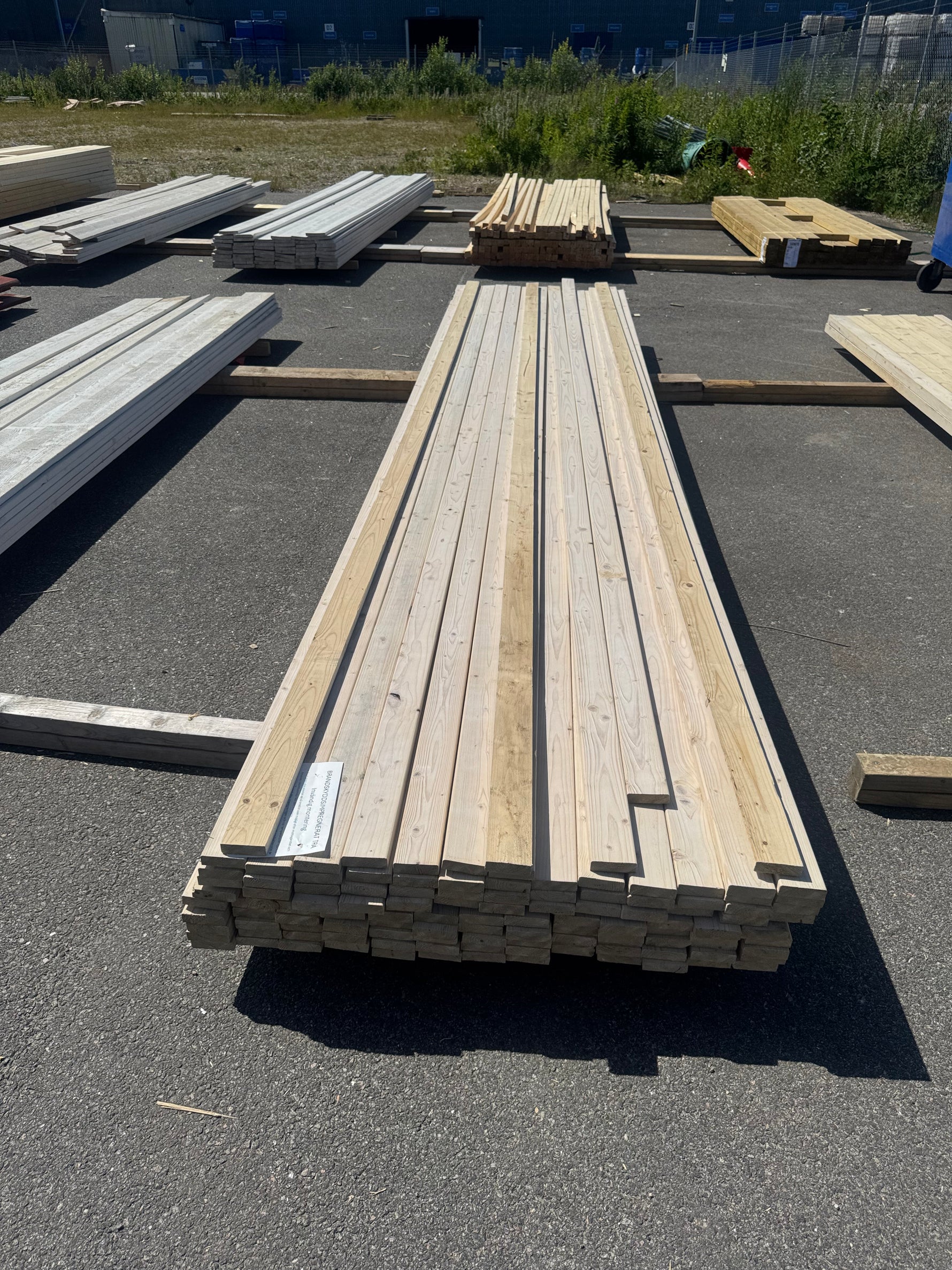 Paket Glespanel 20x70 mm, 110 st 4,50 m Vitlaserad