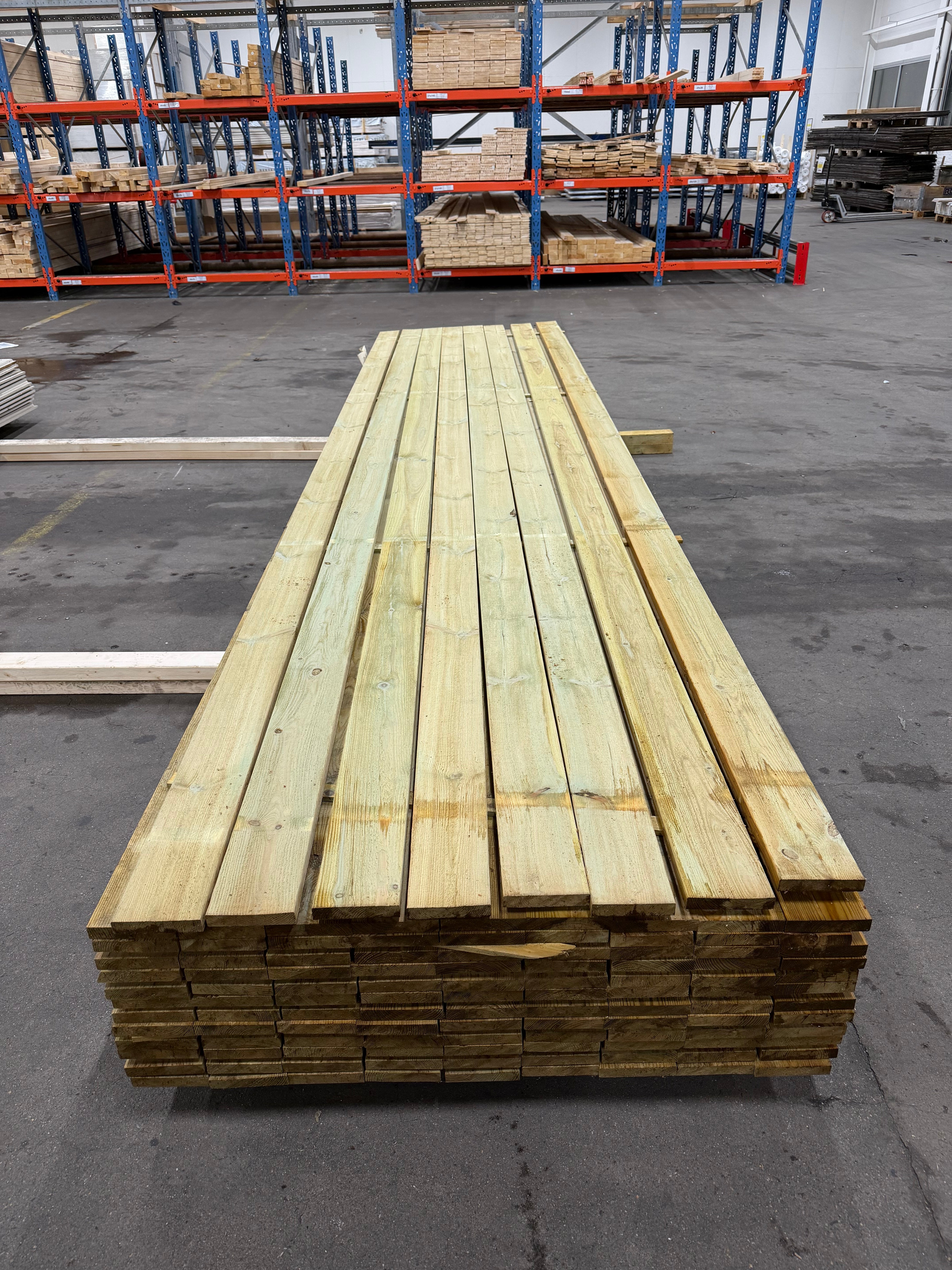 Paket Finsågad Panel 22x120 mm – 116 st 4,8 m, furu Tryckimpregnerad