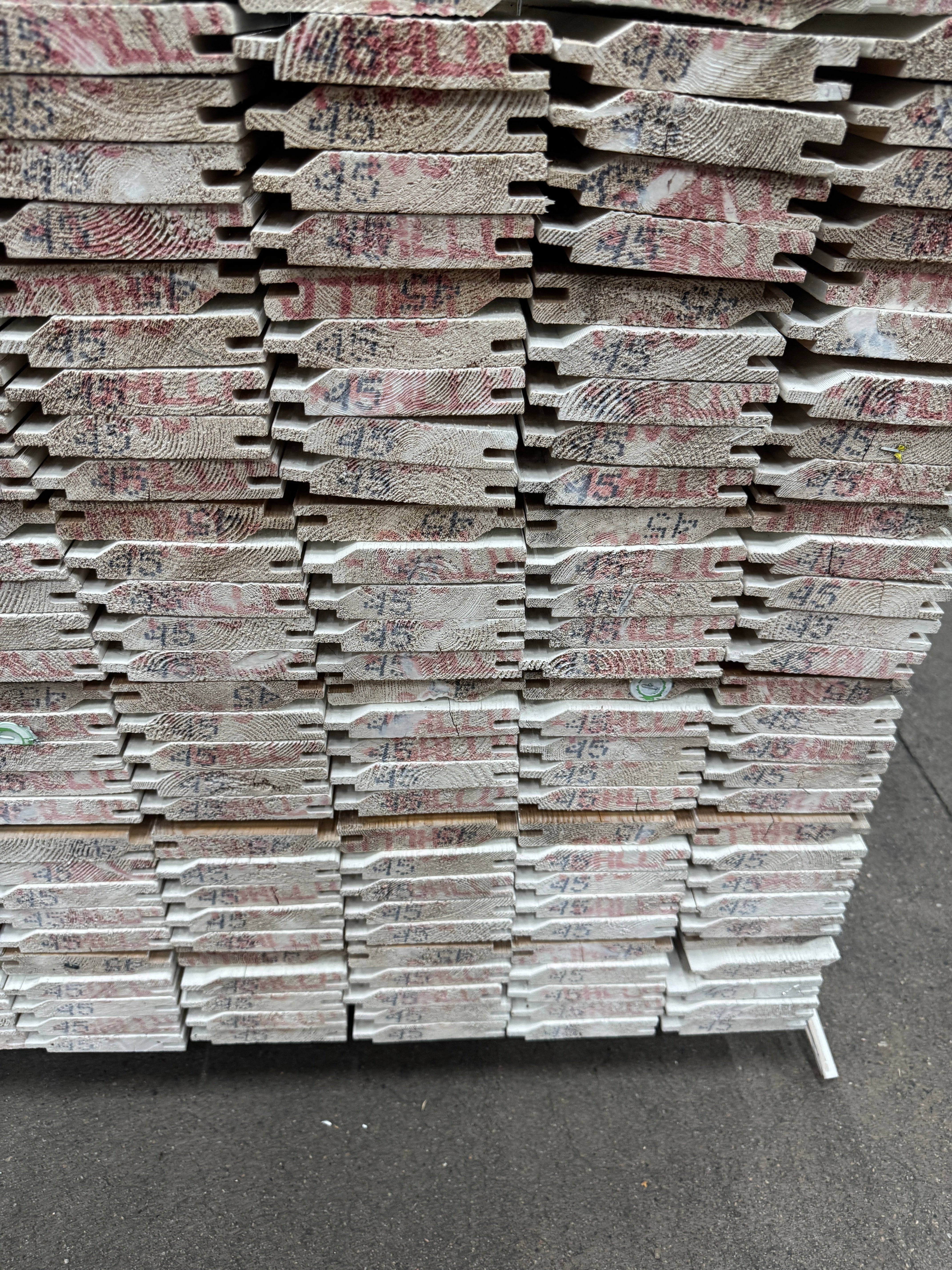 Paket Ytterpanel 22x120mm Vit – 270 st 4,50 m (enkelfasspont)