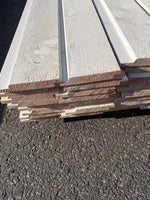 Paket Ytterpanel Dubbelfas 22×145 mm 4,50 m – Vit Grundmålad, 63 st
