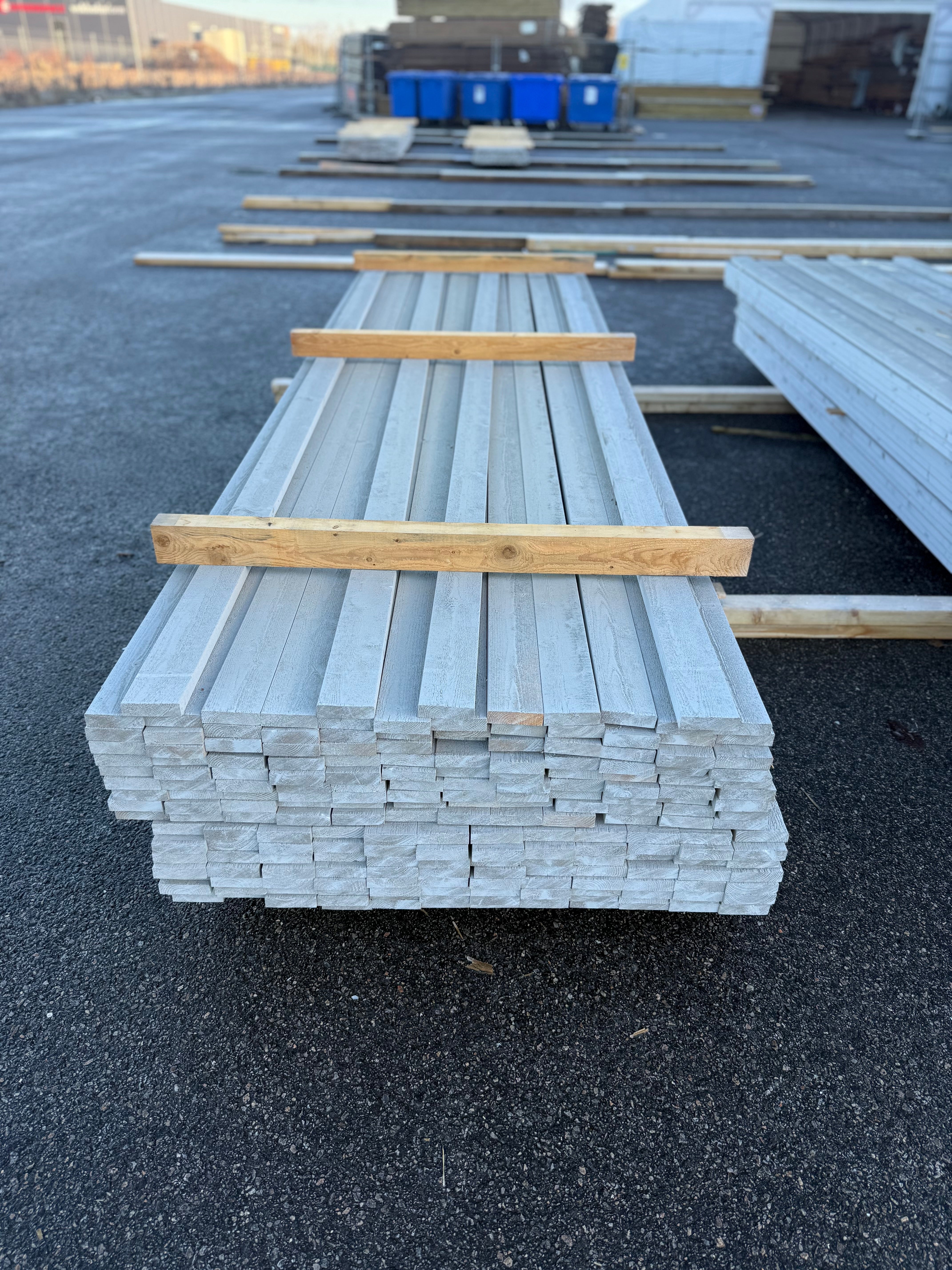 Paket Finsågade Brädor 21x79 mm – 208 st (3,60 m, Målad NCS S 3000-N)