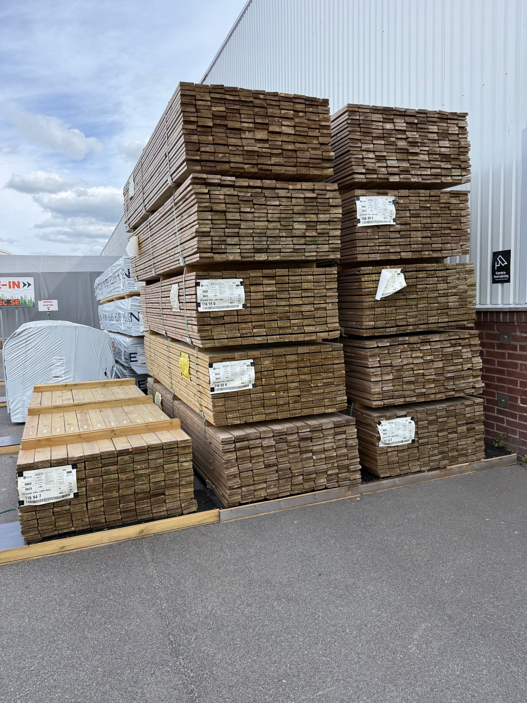 Paket Tryckimpregnerad Trall 22x95mm, 220st 3,0m