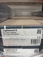 Paket Parkettgolv Ek 3-stav Vitlaserad Lightwood S (Andra sortering) - Spirec