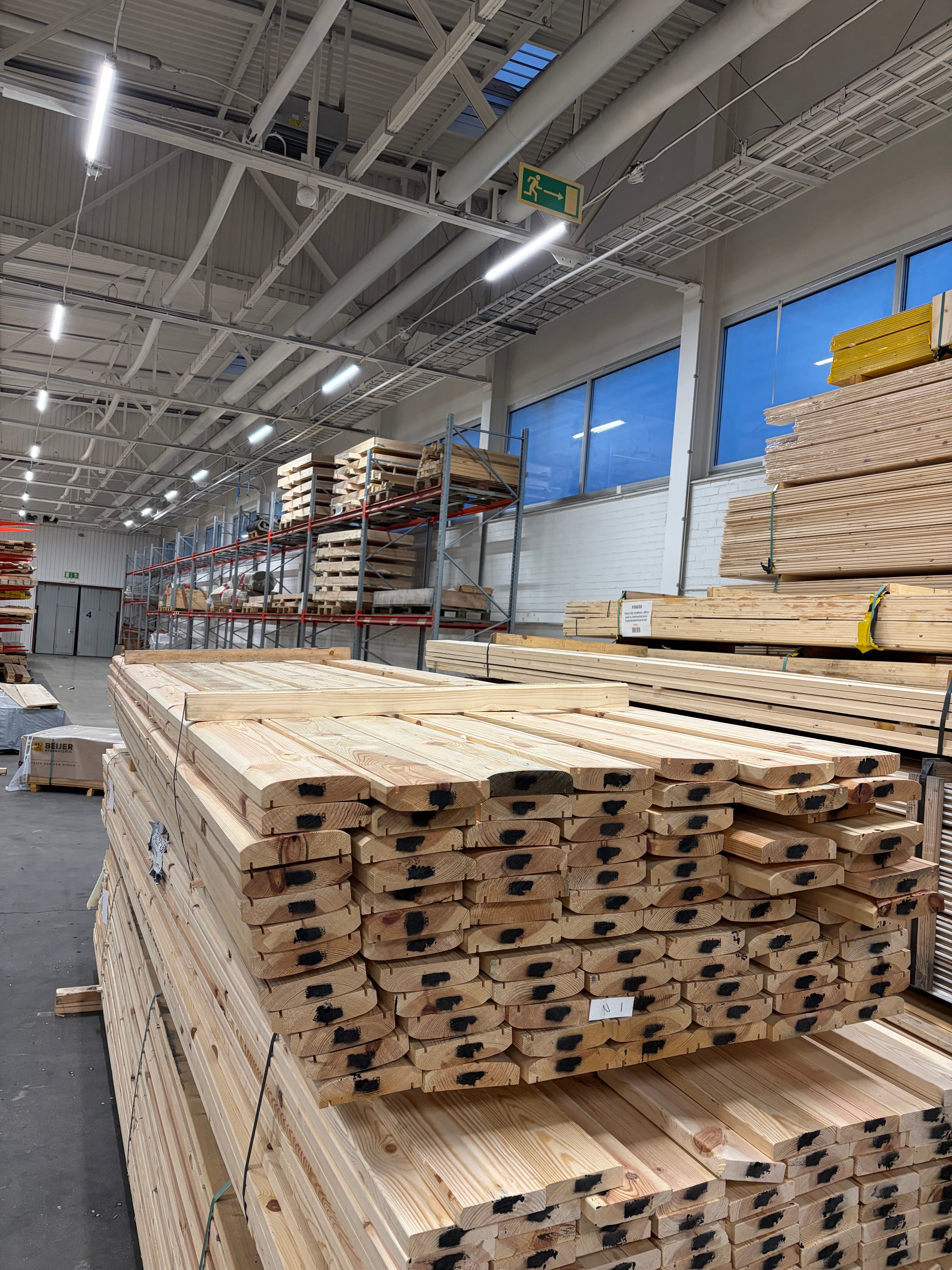 Överliggare 34x145 mm – (Furu, B-sortering)