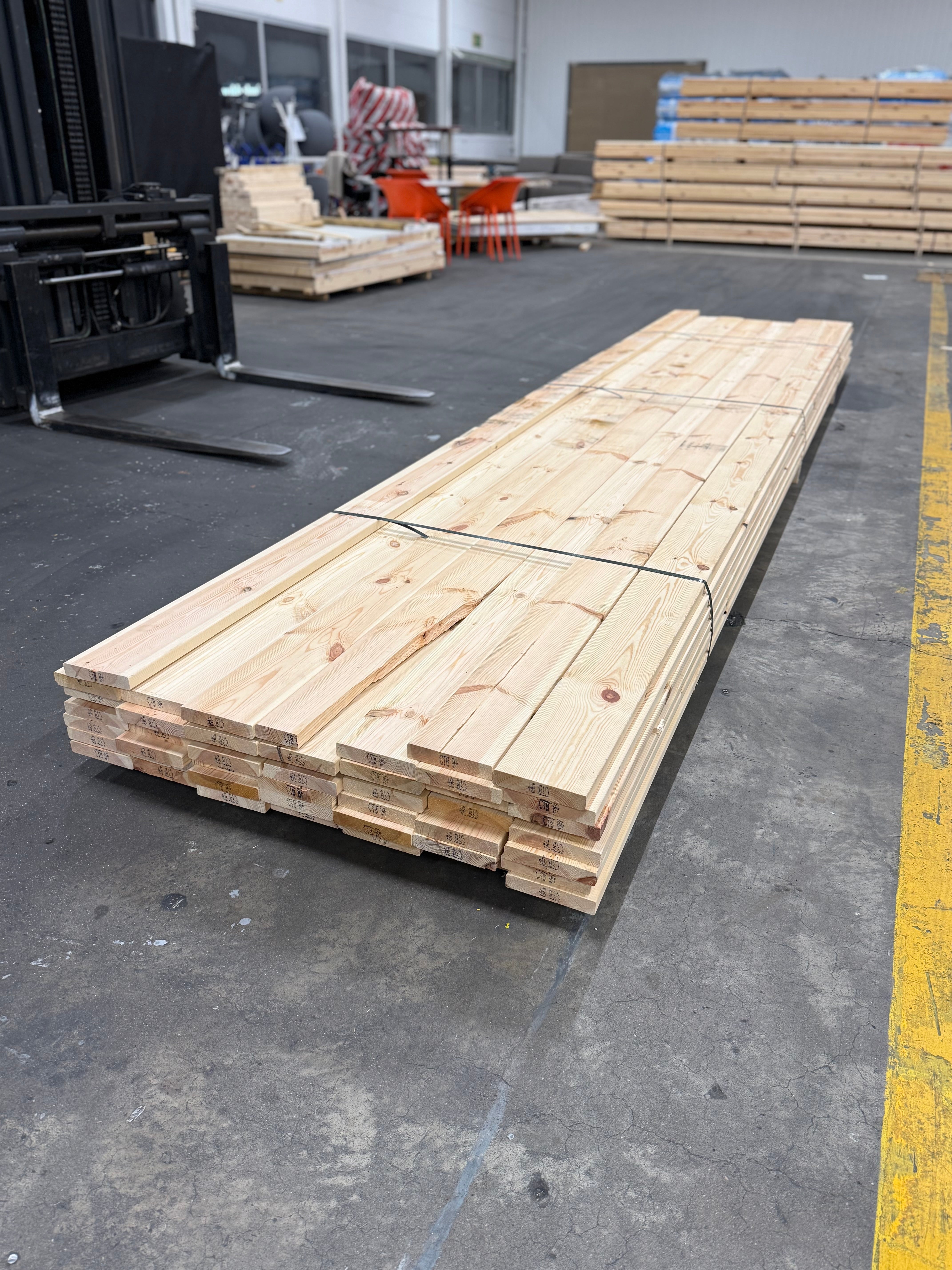 Paket Hyvlade Brädor 27x145mm 4.80m- 44st (Furu) B- sortering