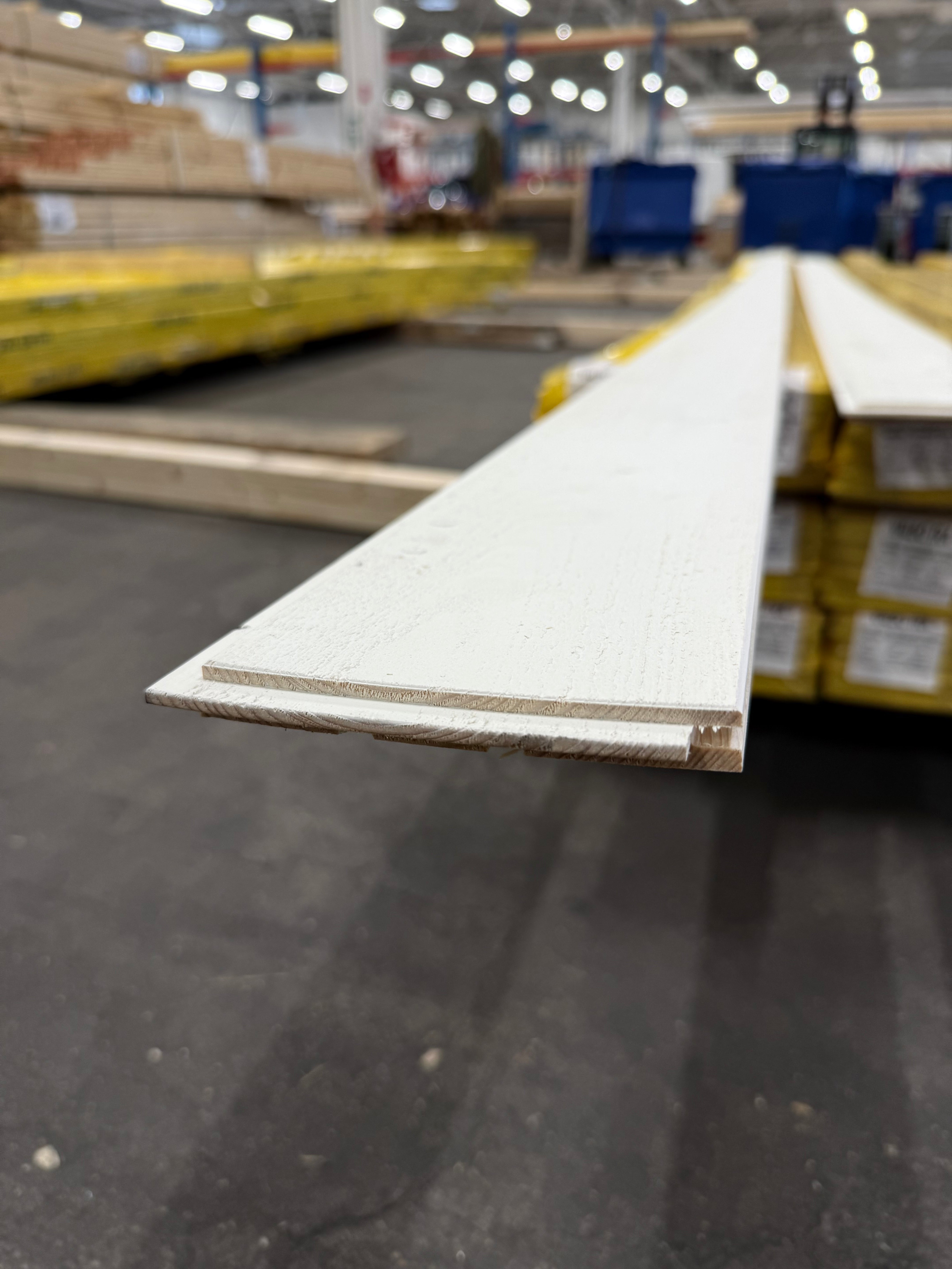 Paket Innerpanel Springpanel Finsågad 14x120mm 162st Vit