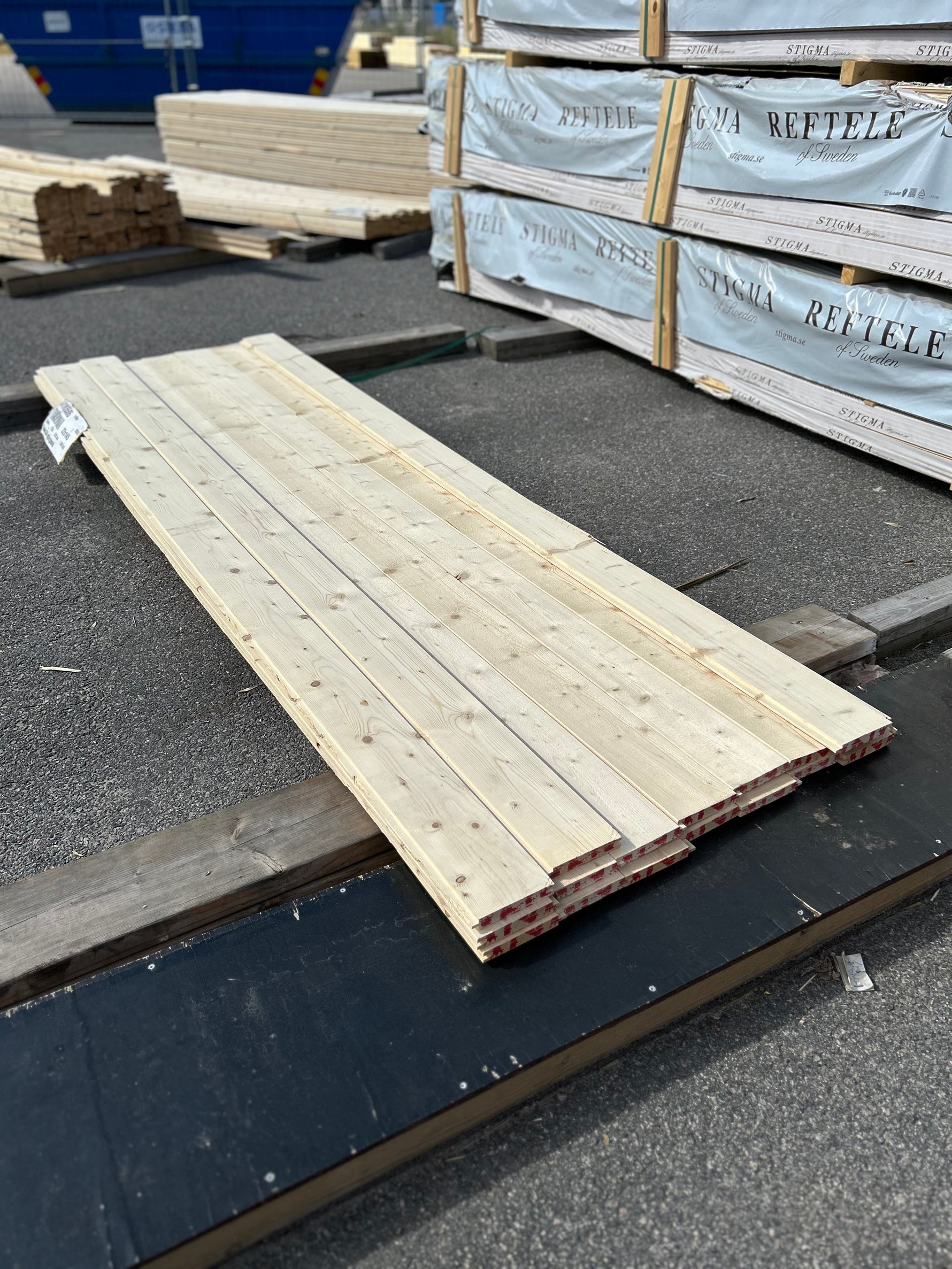 Paket Spontad Ytterpanel 22×145 mm 3,00 m 17 st Obehandlad Gran
