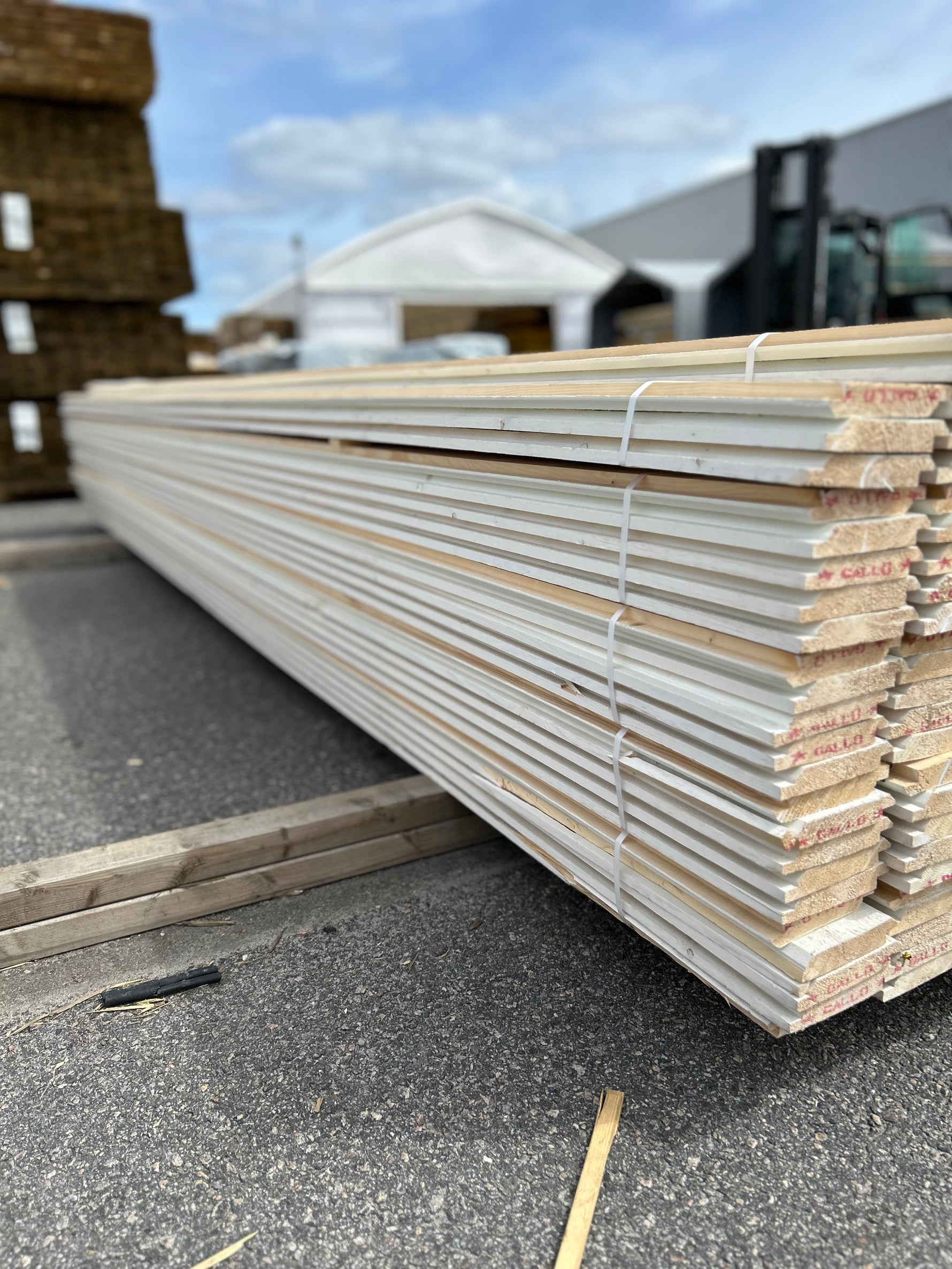Paket Dubbelfas Halvspont 22x120mm 4,50m 222st Grundmålad