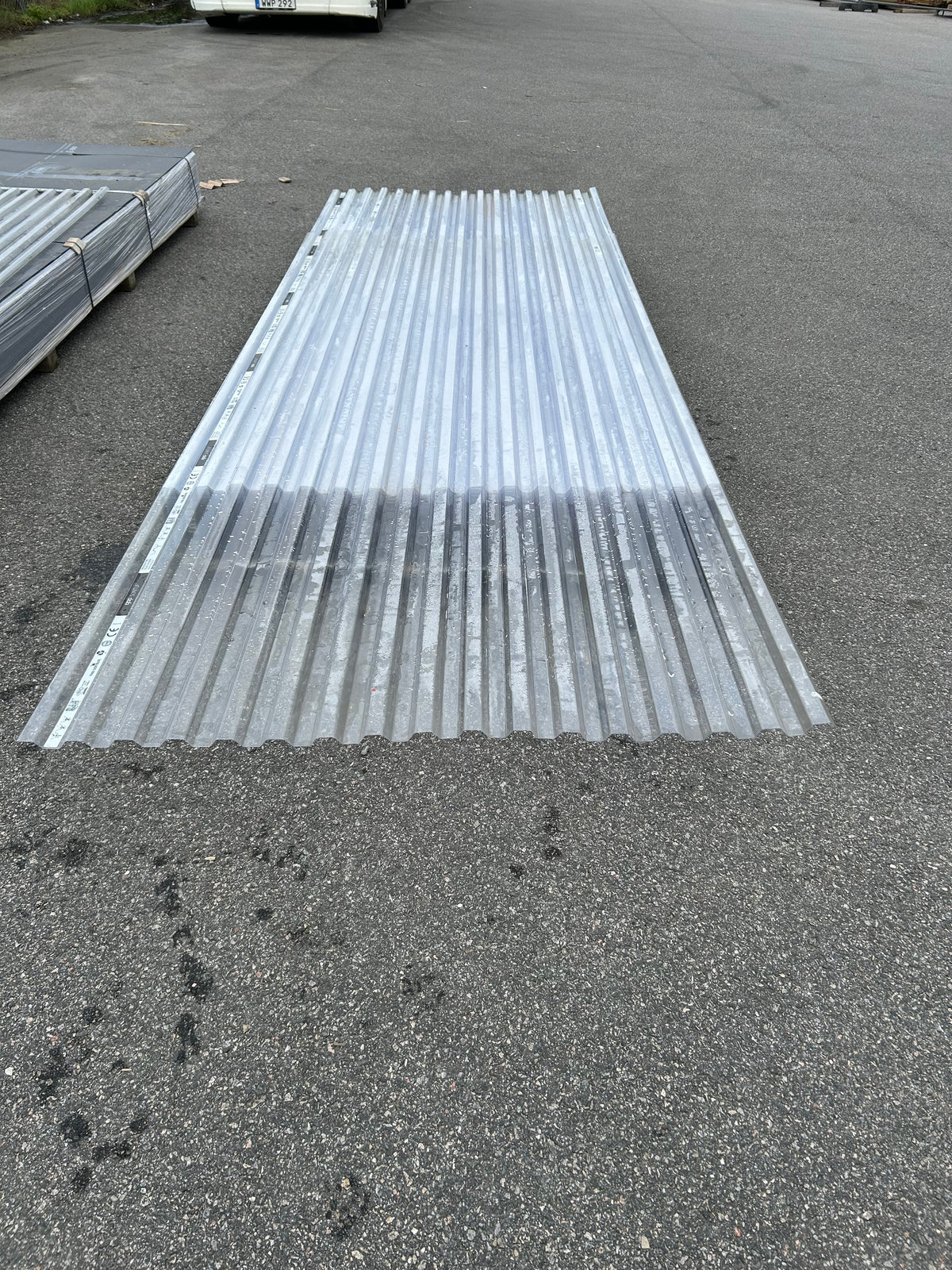 Plasttak GOP Suntuf klar- 0,8mm Trapetsprofil