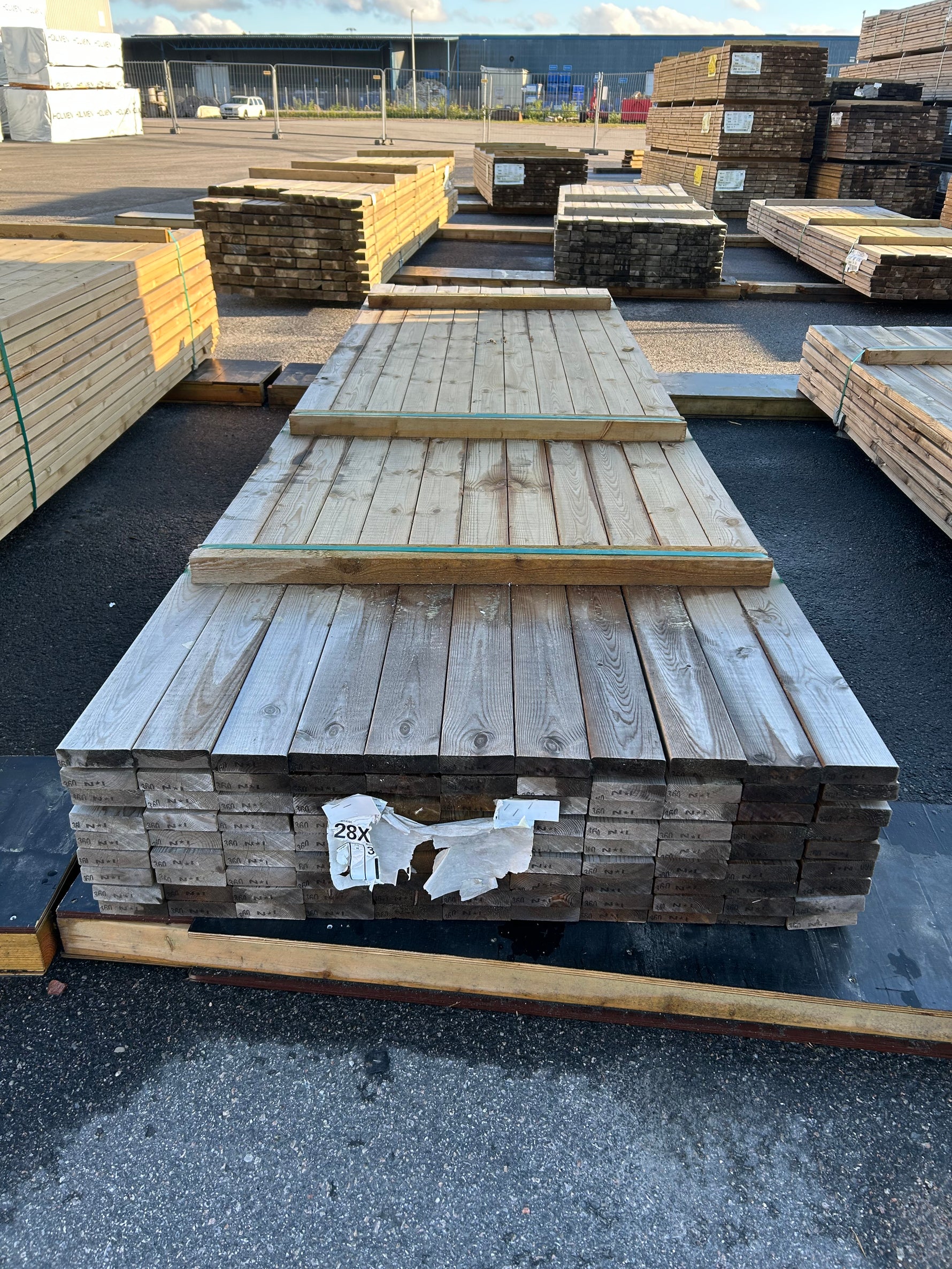 Paket Tryckimpregnerad Trall 28x95mm, 99st 3.60m