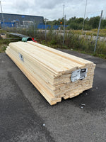 Parti Finsågade Brädor 22x120 mm – 3.60-4.80m (Andra sortering)