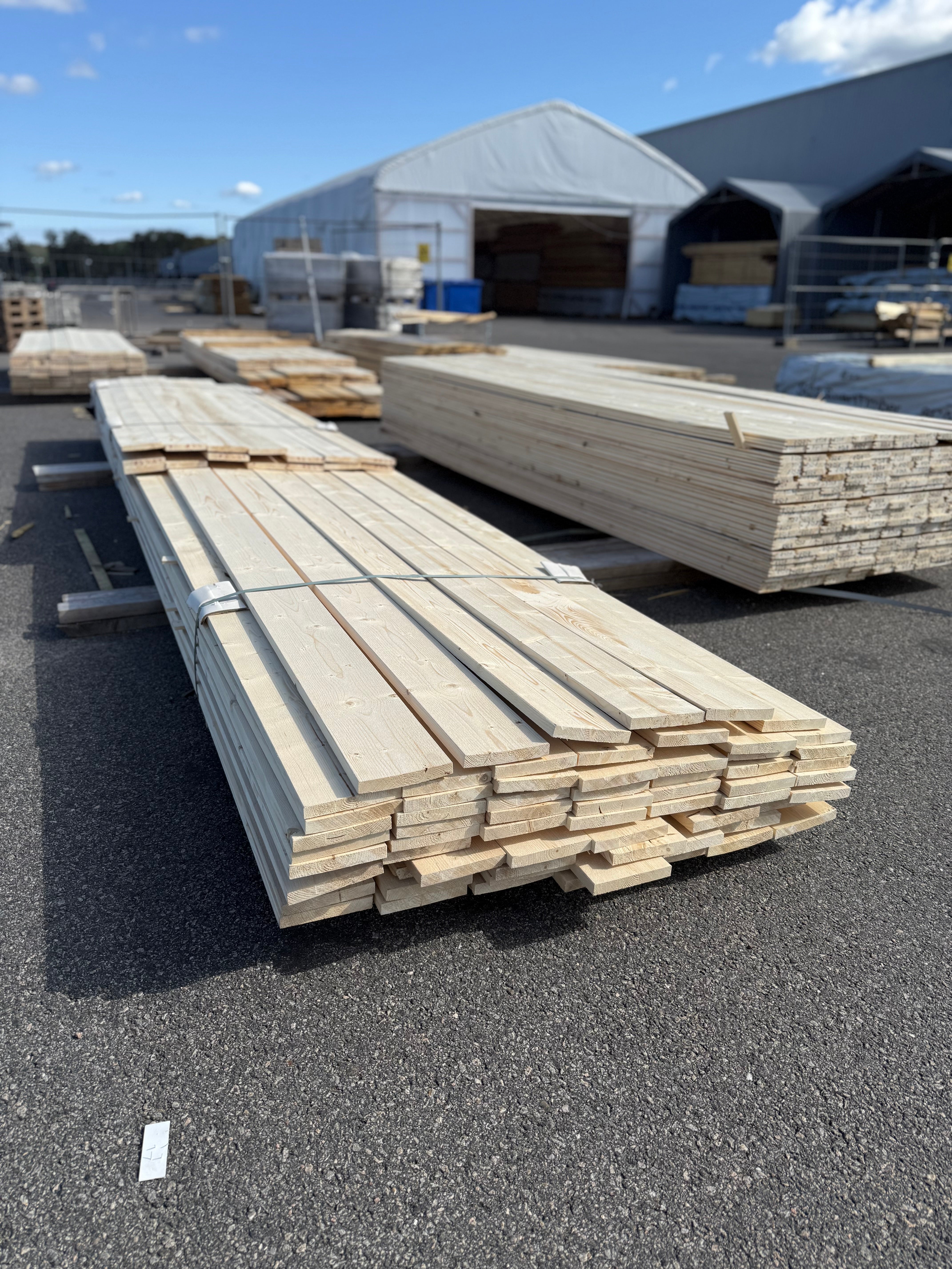 Paket Finsågad Panel 22x145mm 80st 3.0–5.40m – Andra sortering